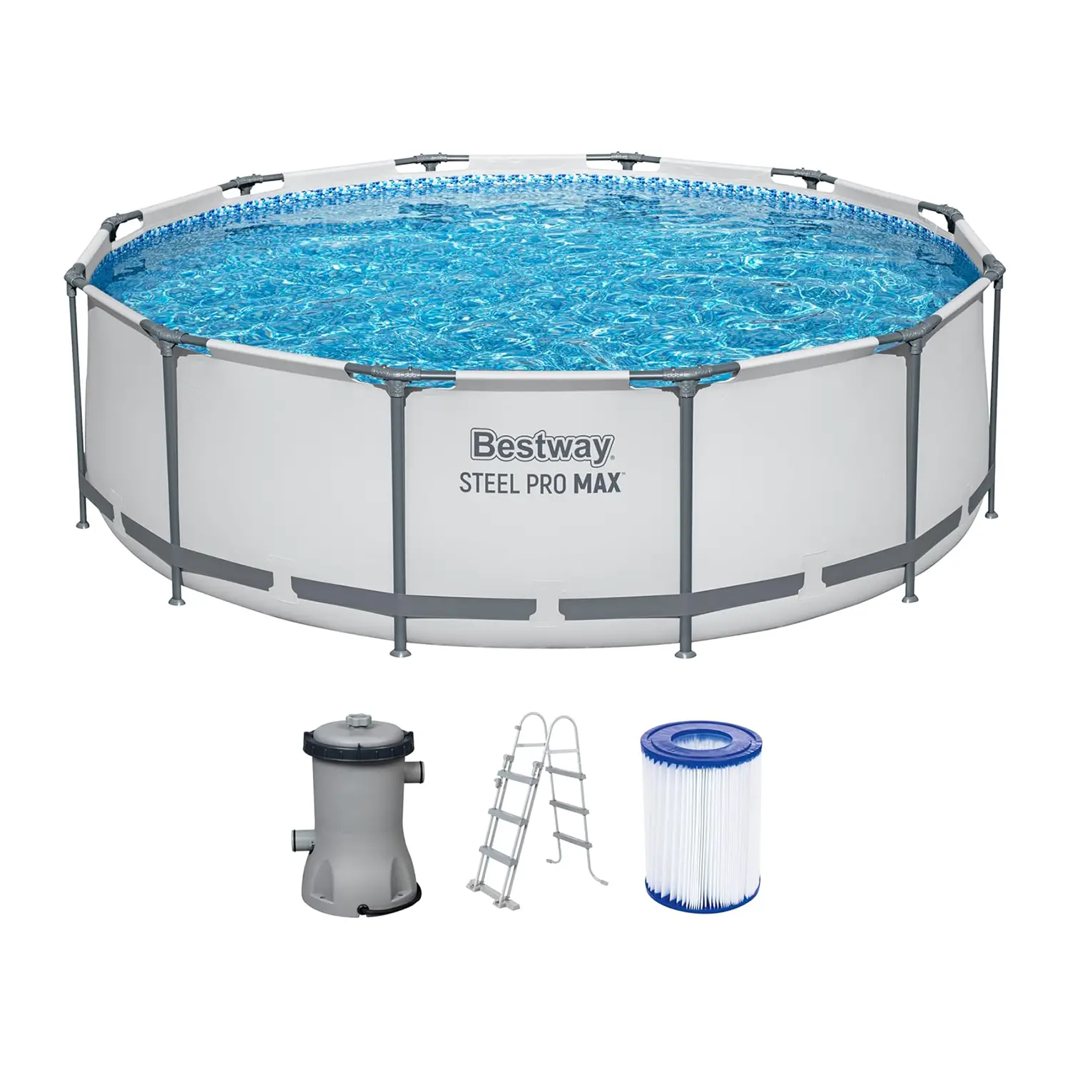 Piscina Steel Pro Max Cm. 366x100, Cap. 9.150L - piscine rigide