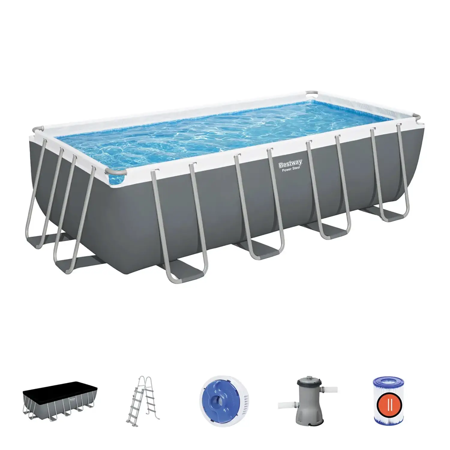 Piscina Steel Pro MAX Rettangolare Cm. 488X244X122, Cap. 11,532L - piscine rigide