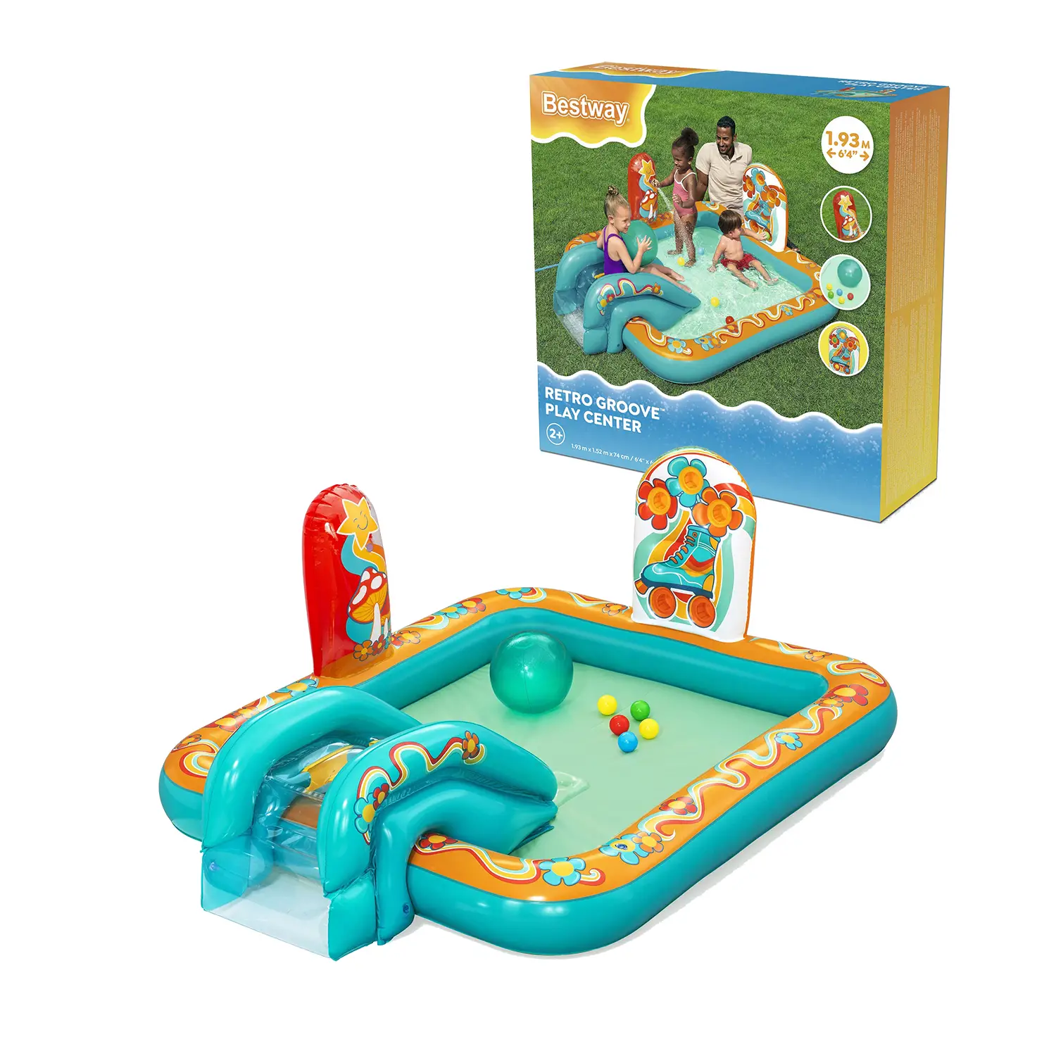 Play Center Retro Groove 1,93 x 1,52 x 74 cm - estivo mare