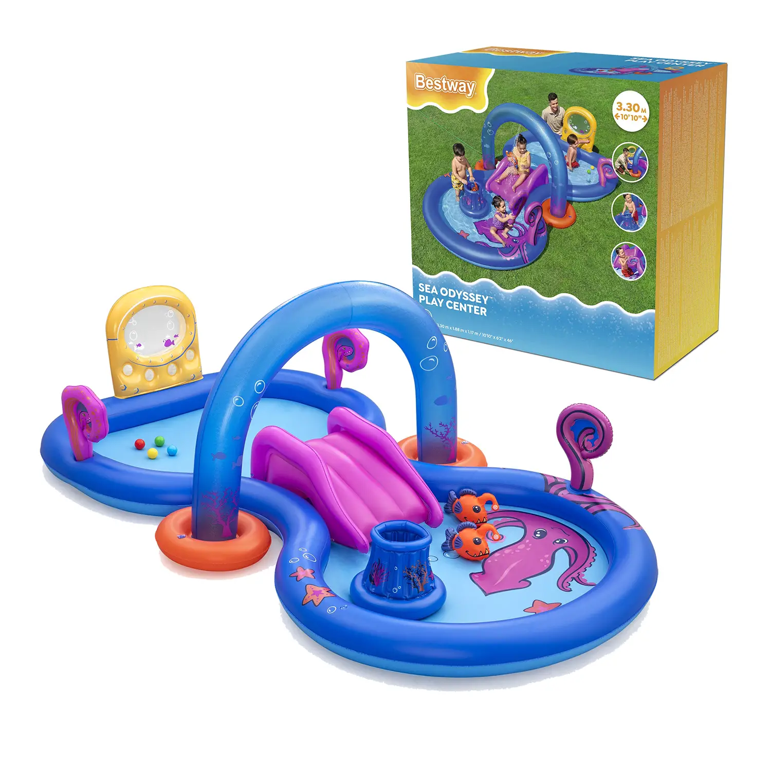 Play Center Sea Odyssey 3.30m x 1.88m x 1.17m - estivo mare