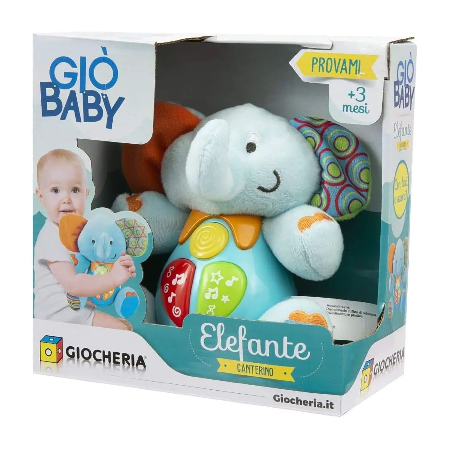 Giò Baby Elefante Canterino - peluches 0/36 mesi