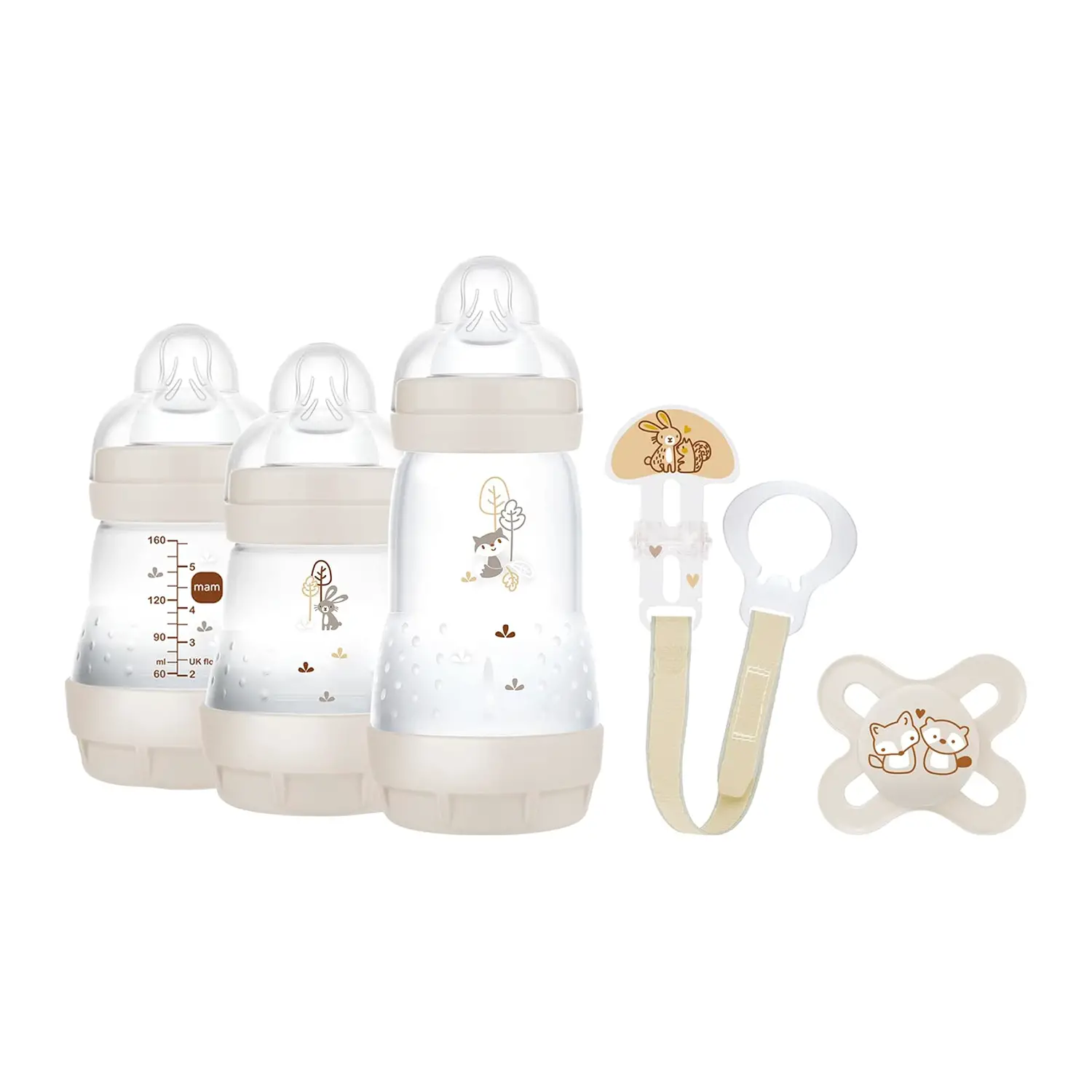Set Regalo Neutro: Biberon Easy Start, Ciuccio e Accessori - biberon e accessori