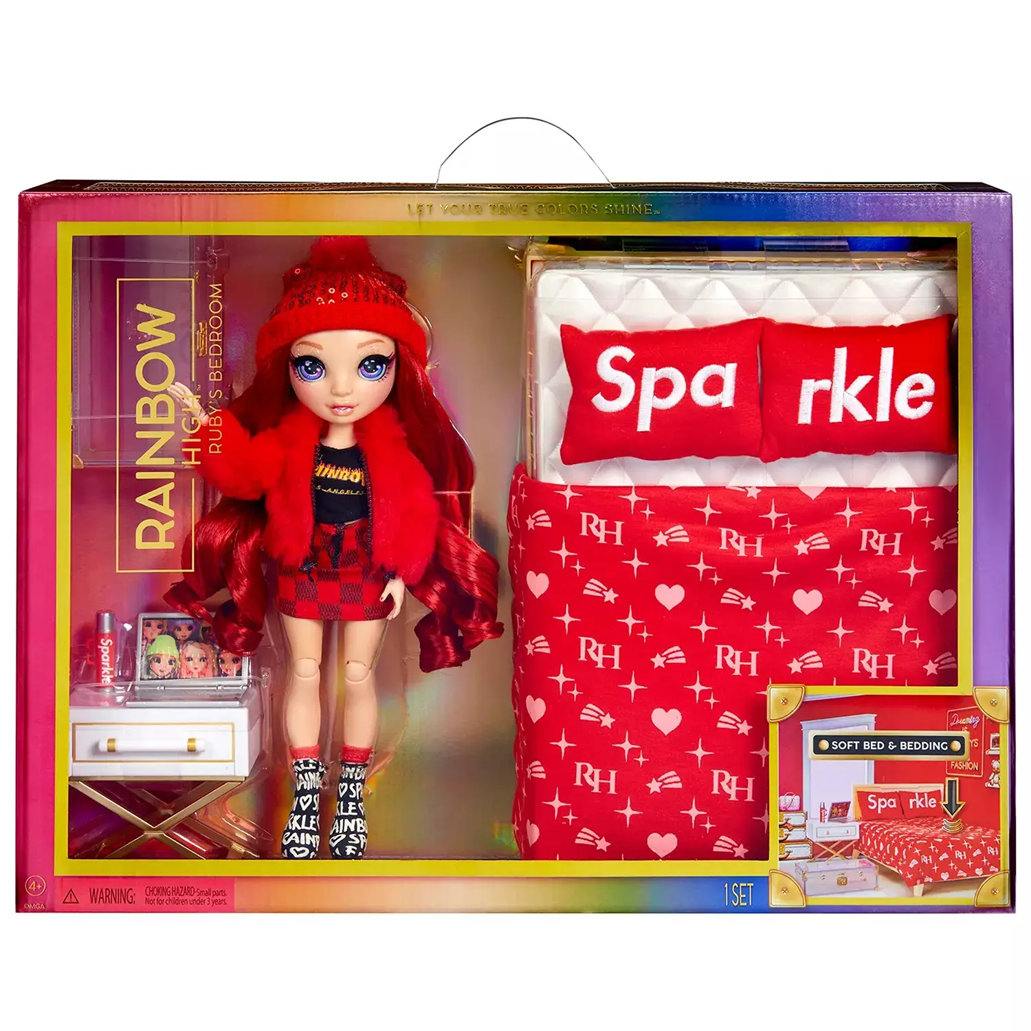 Rainbow High Ruby & Dorm Room Playset - collezionabili bambina