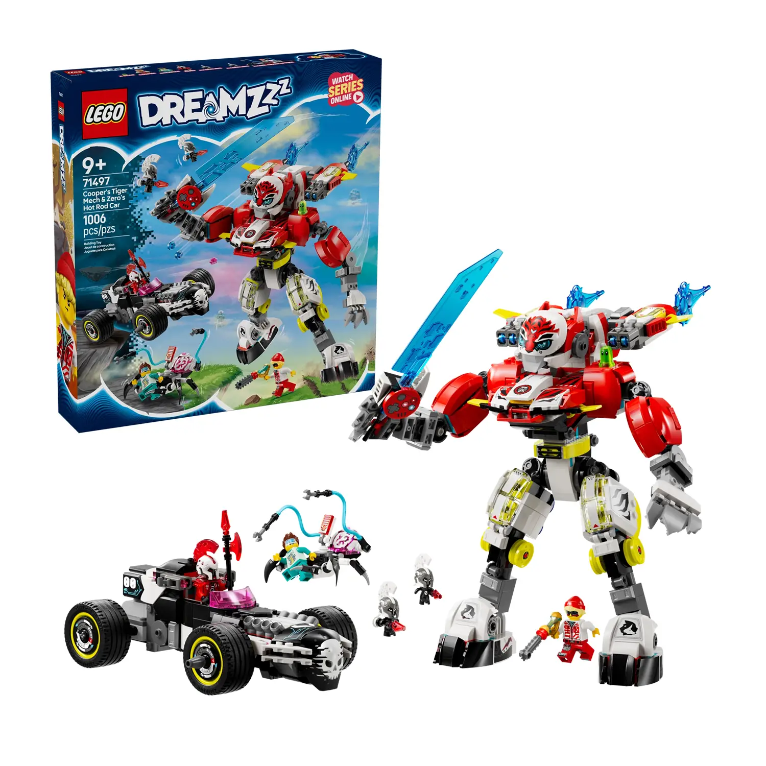 Lego Dreamzzz - Mech Tigre di Cooper e Bolide di Zero 71497 - lego