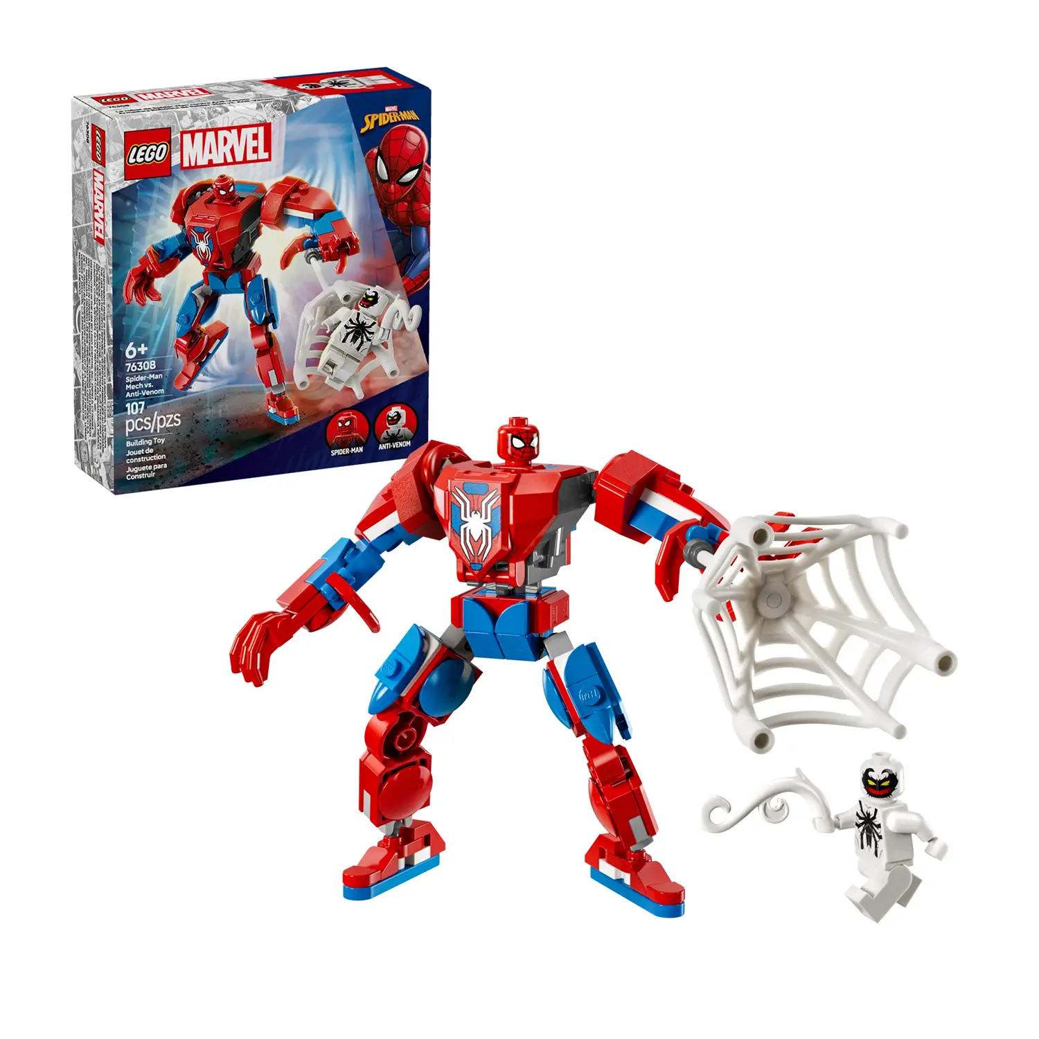 Lego Super Heroes Marvel - Mech di Spider-man vs Anti-venom 76308 - lego