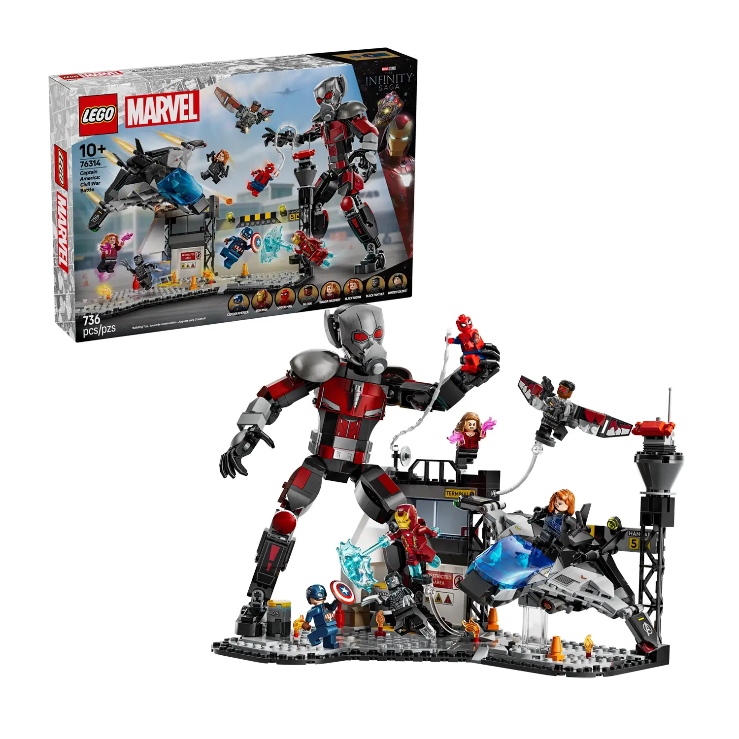 Lego Super Heroes Marvel - Azione Battaglia Captain America Civil War 76314 - lego