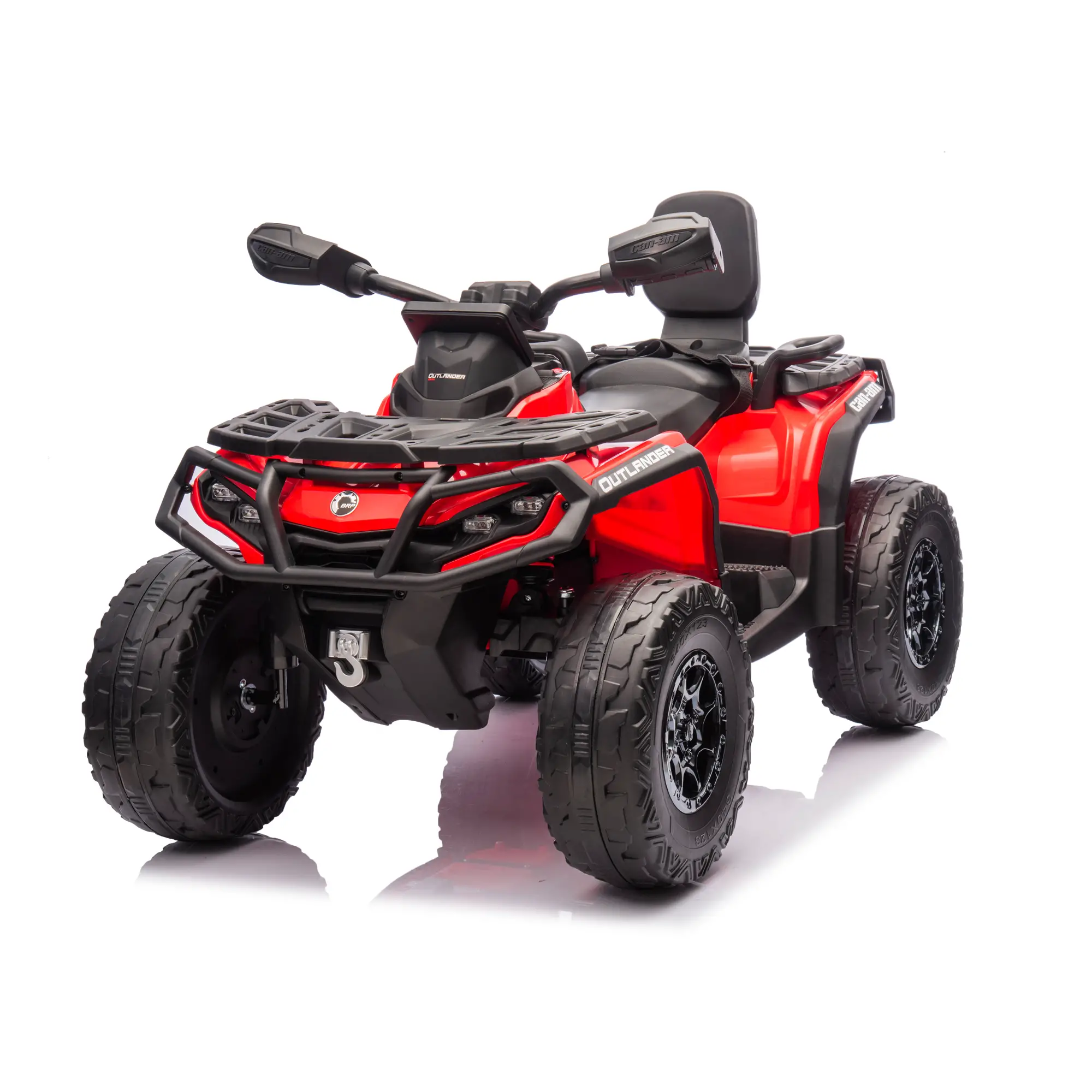 Auto Elettrica per Bambini 12V Can-Am Outlander 2 Motori, Rosso - auto