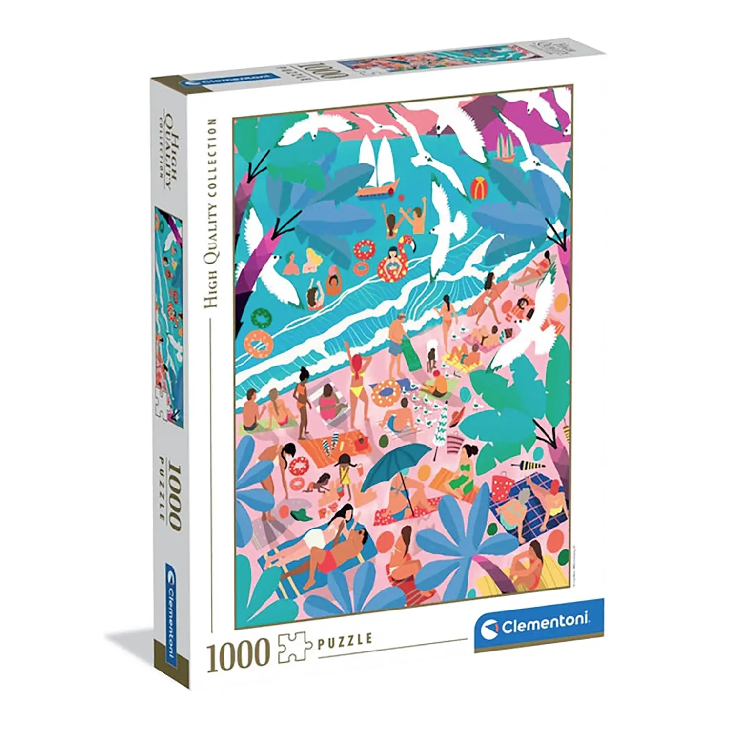 Puzzle 1000 Pezzi Hqc Domenica In Spiaggia - puzzle adulti
