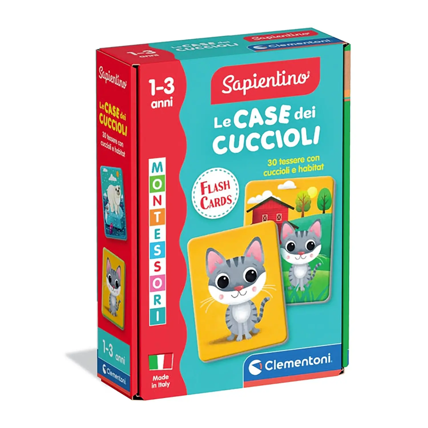 Sapientino Montessori Flashcards - Le Case Dei Cuccioli - sapientino
