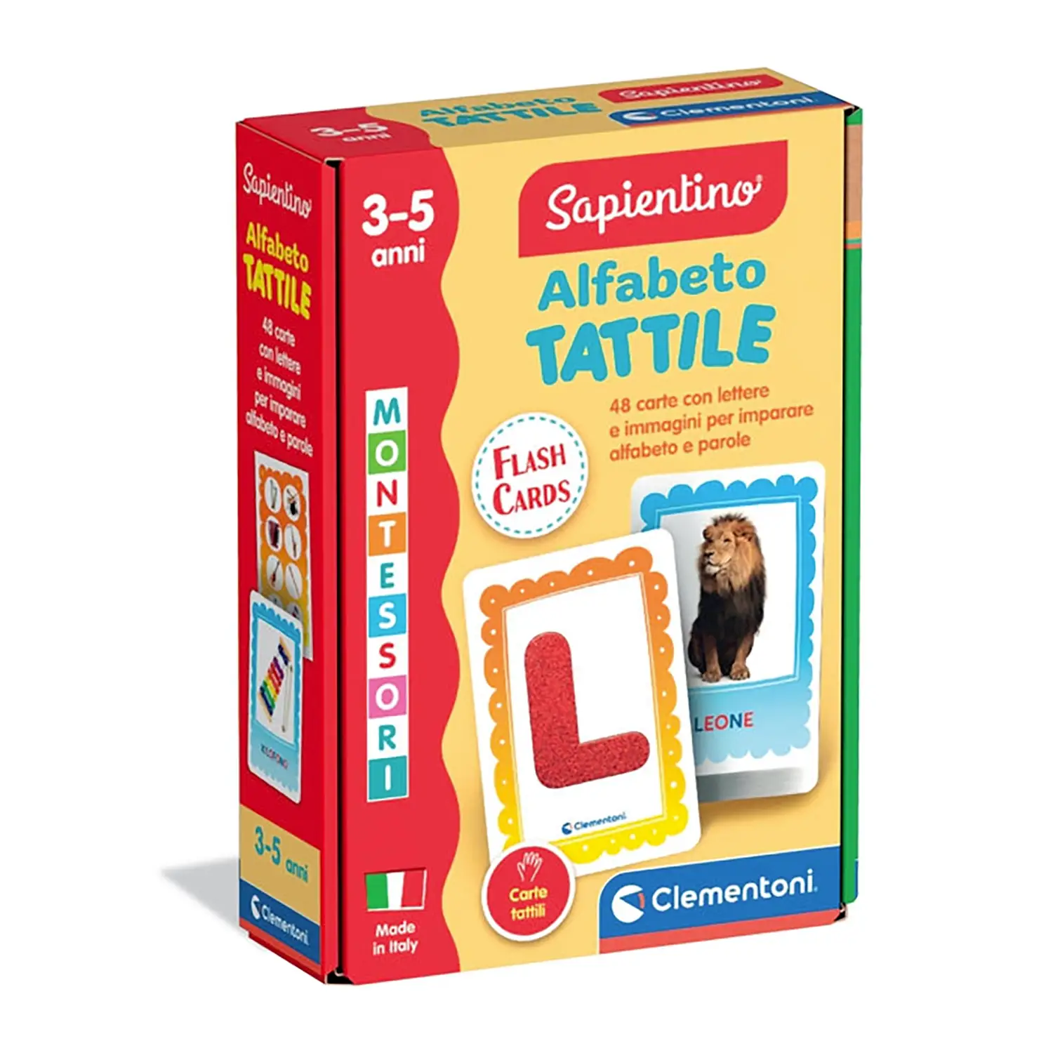 Sapientino Montessori Flashcards - Alfabeto Tattile - sapientino