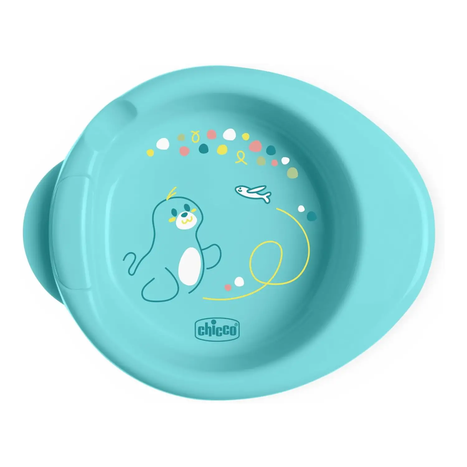 Chicco Piatto Pappa Calda 6+ Mesi - Termico Azzurro - piatti e posate