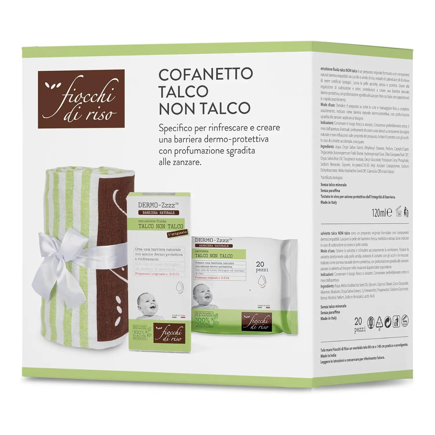 Fiocchi di Riso Cofanetto Talco Non Talco - creme solari
