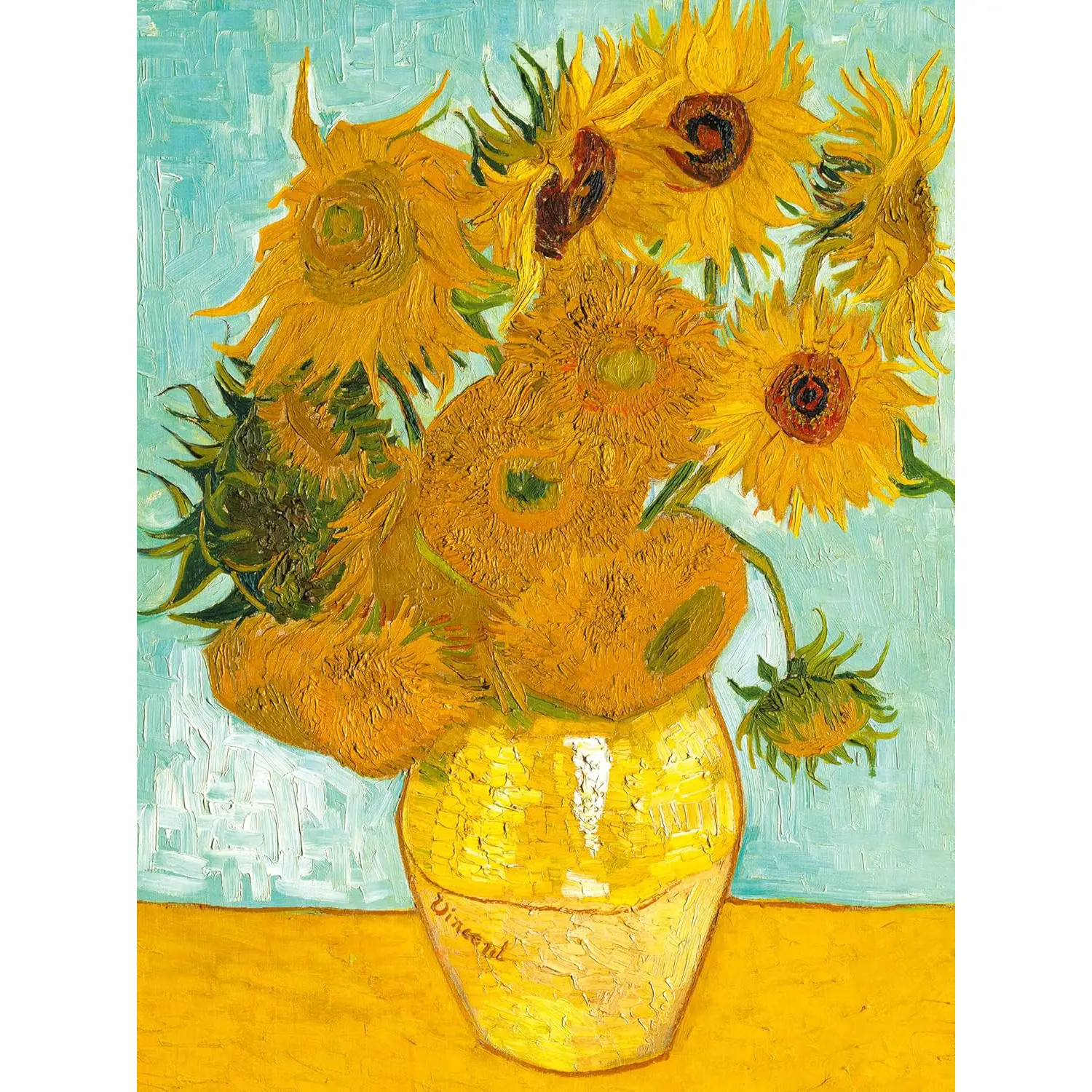 Puzzle 1500 Pz Art Van Gogh: Vaso con Girasoli - puzzle adulti
