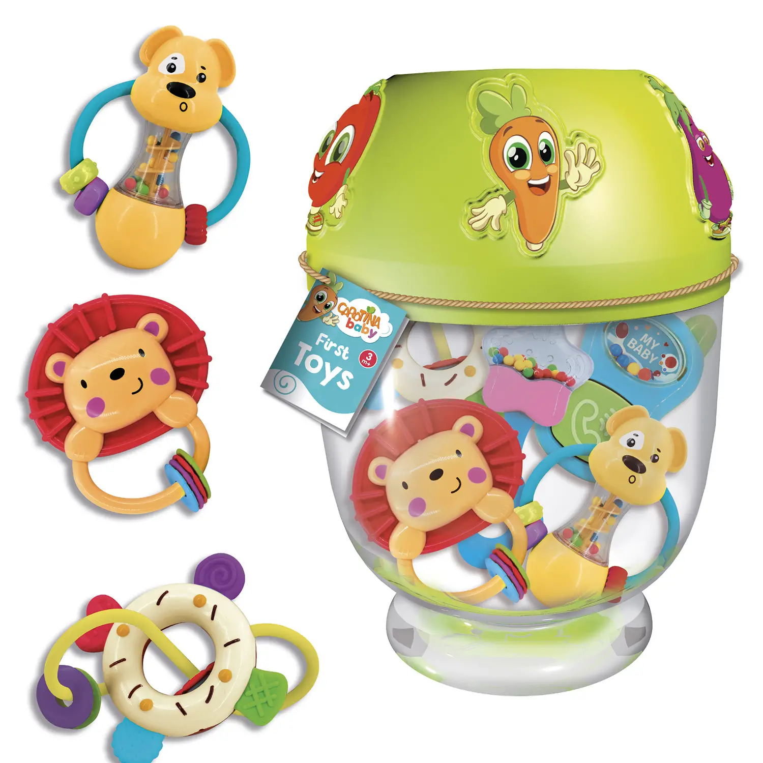 Carotina Baby Barattolo 5 Giochi Prima Infanzia - Primi giochi