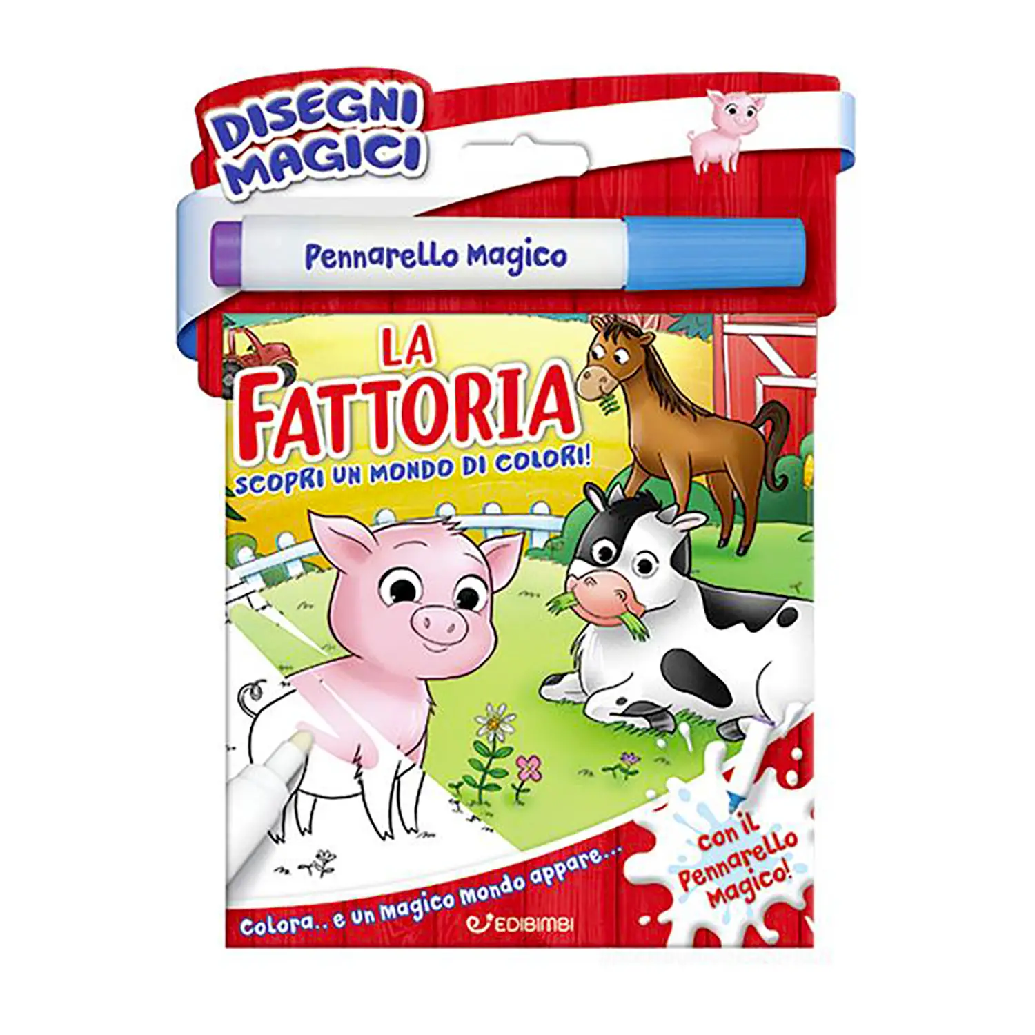 Libro Con Pennarello Magico: La Fattoria - Prima biblioteca