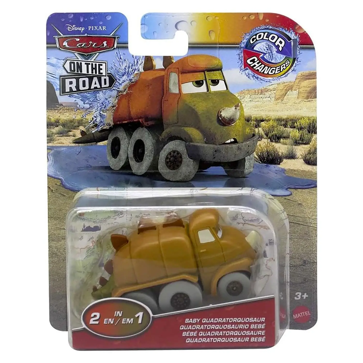 Cars Cambia Colore Baby Quadratorquosaur HMD68 - modellini