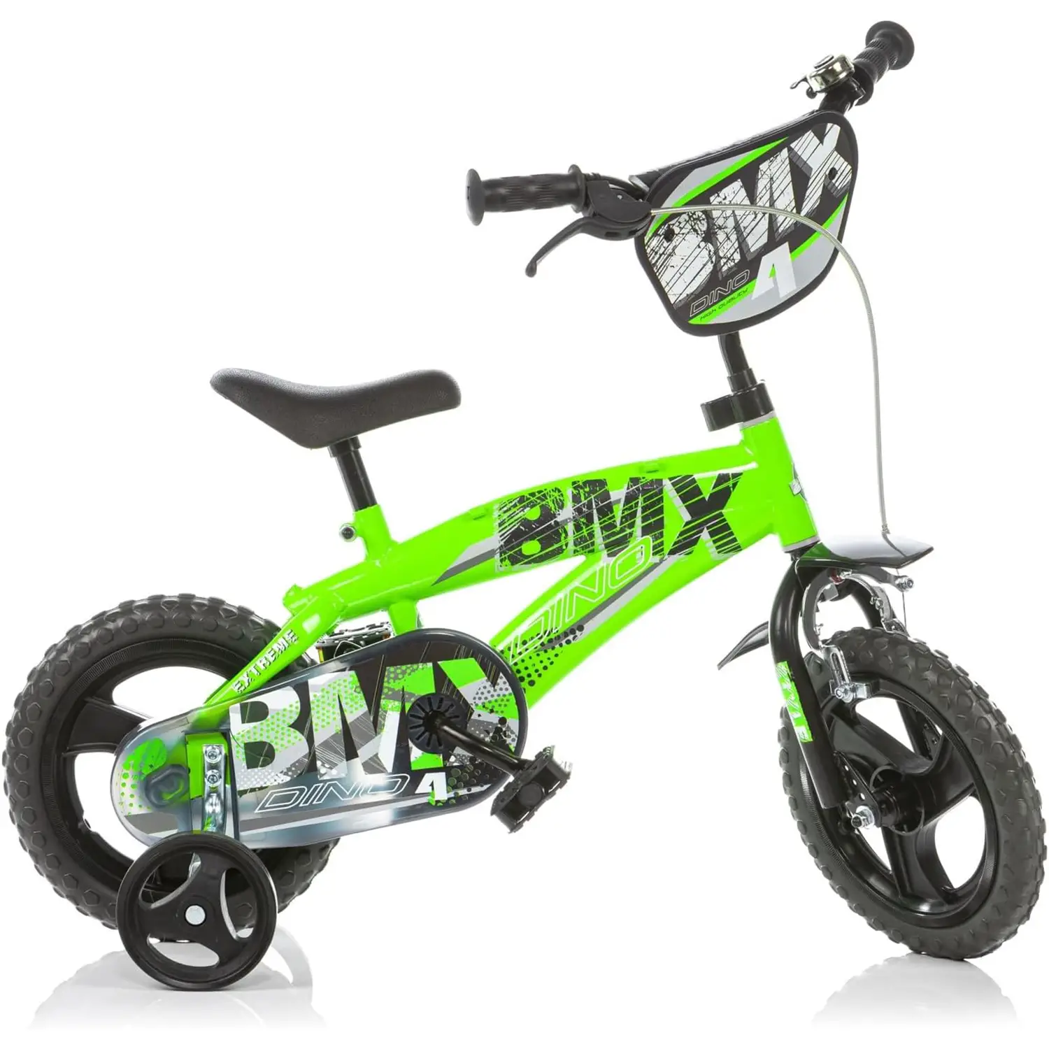 Bicicletta per Bambini 12' Verde con Rotelline Stabilizzatrici - biciclette bambini
