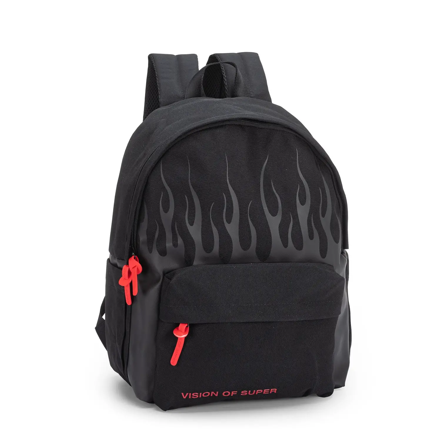 Zaino Americano Scuola VOS - Vision of Super Flame Nero Rosso - zaini americani
