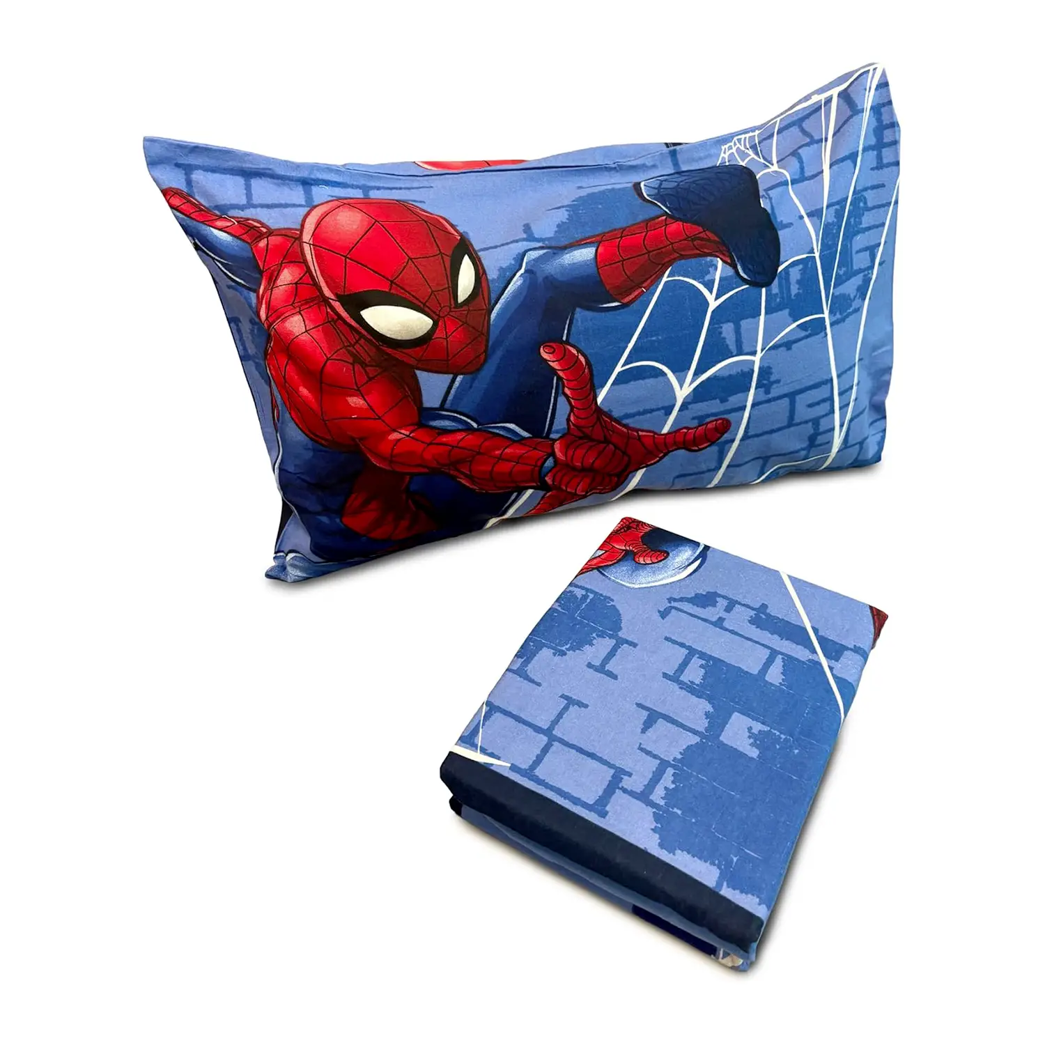 Set Lenzuolo Letto Singolo Spiderman in Flanella - biancheria casa