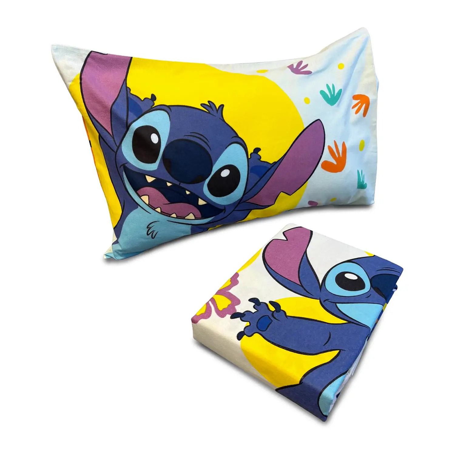 Set Lenzuolo Letto Singolo Stitch in Flanella - biancheria casa