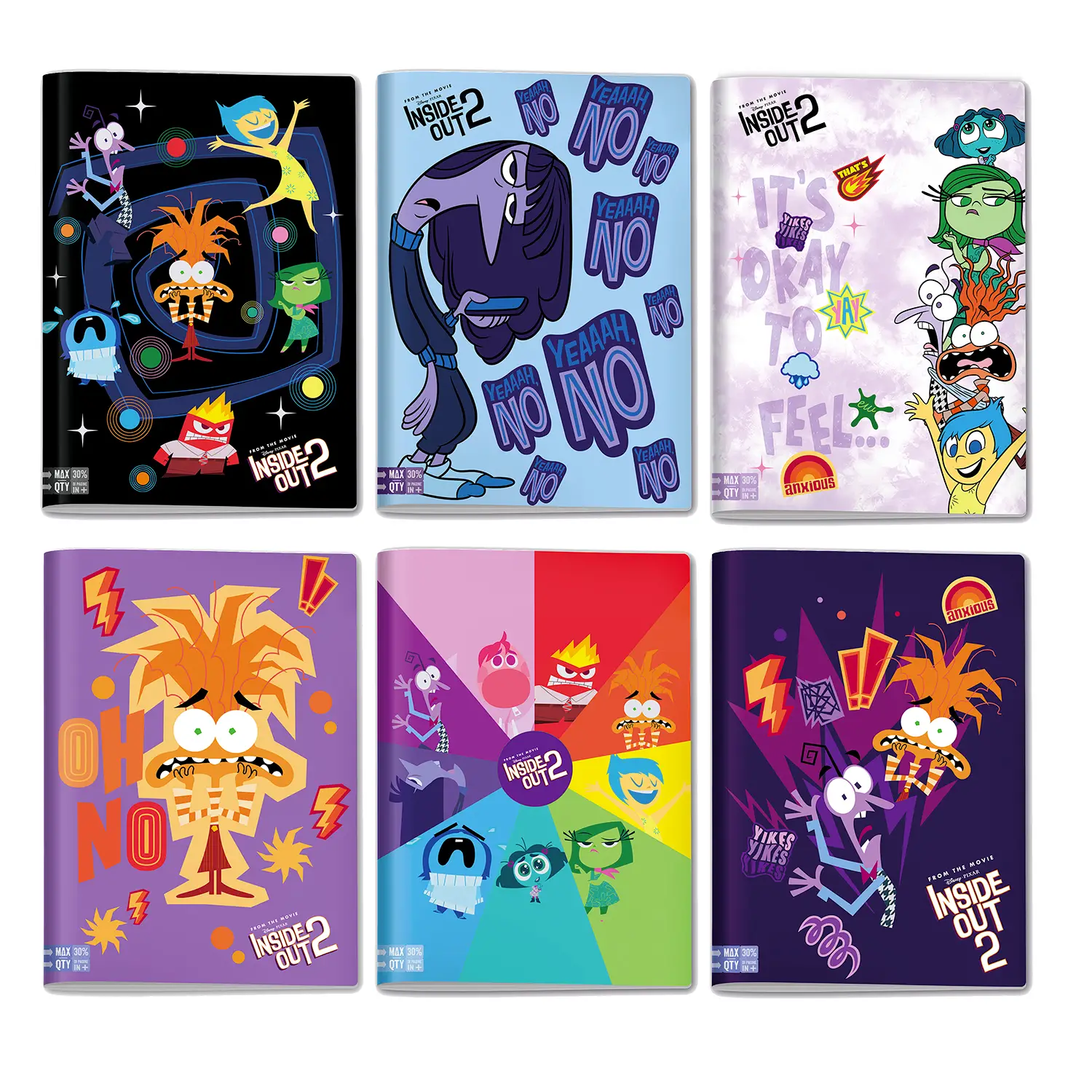 Inside Out 2 Quaderno A4 Maxi 96/100 Rigatura 5m - Cancelleria varia