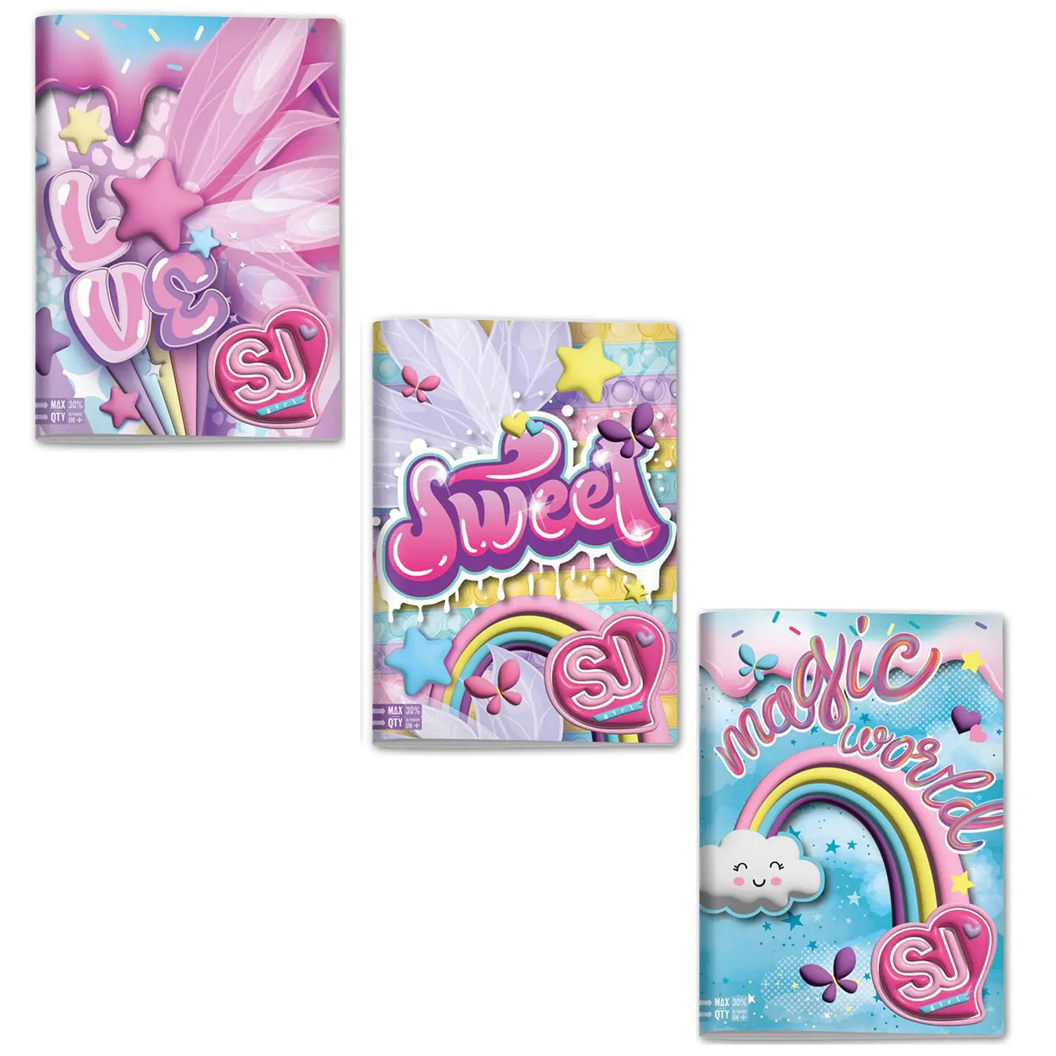 Sj Gang Wondrous Girl Quaderno A4 Maxi 96/100 Rigatura A - Cancelleria varia