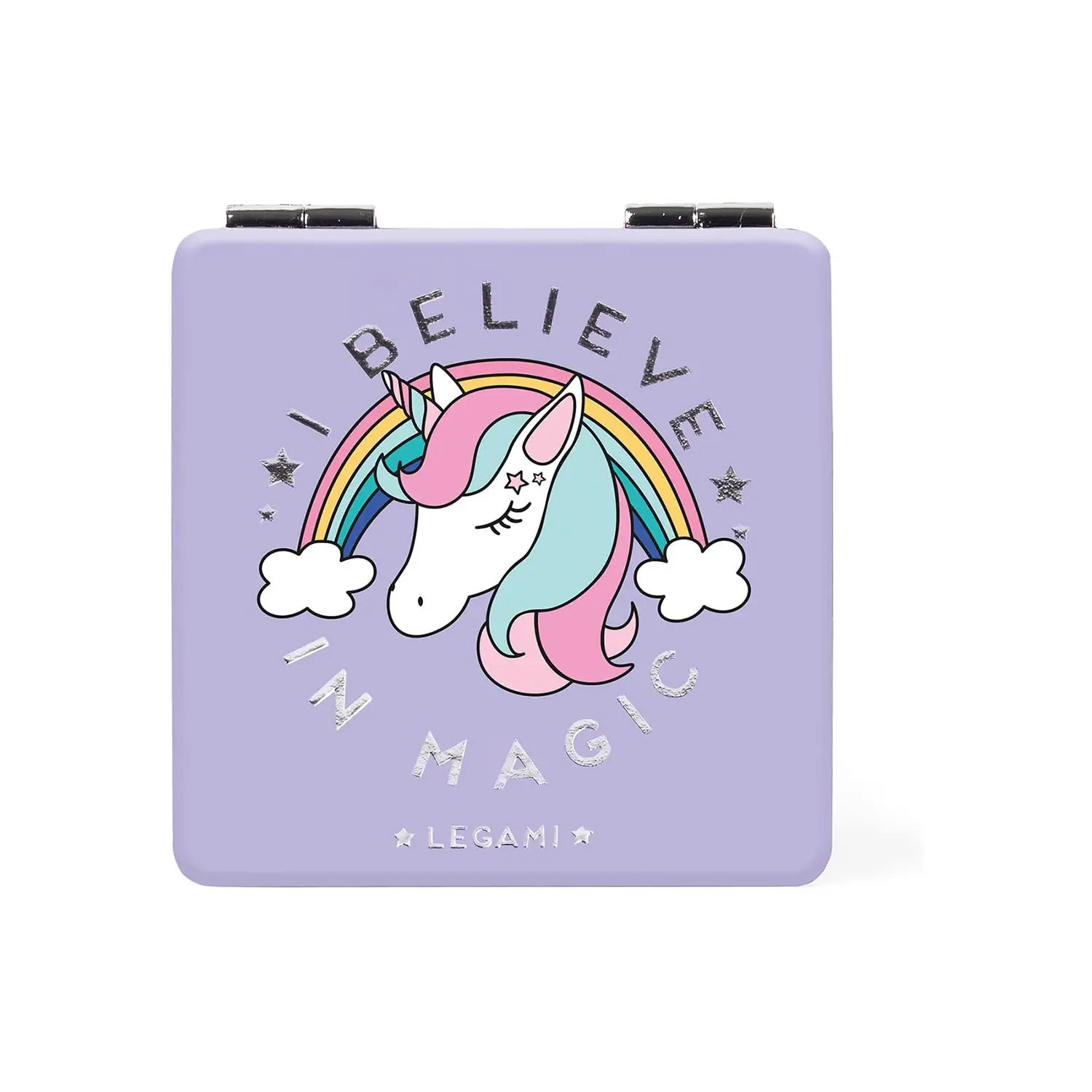 Legami - Specchietto da Borsetta, con Specchio Ingranditore, senza Distorsioni, Tema Unicorn - legami