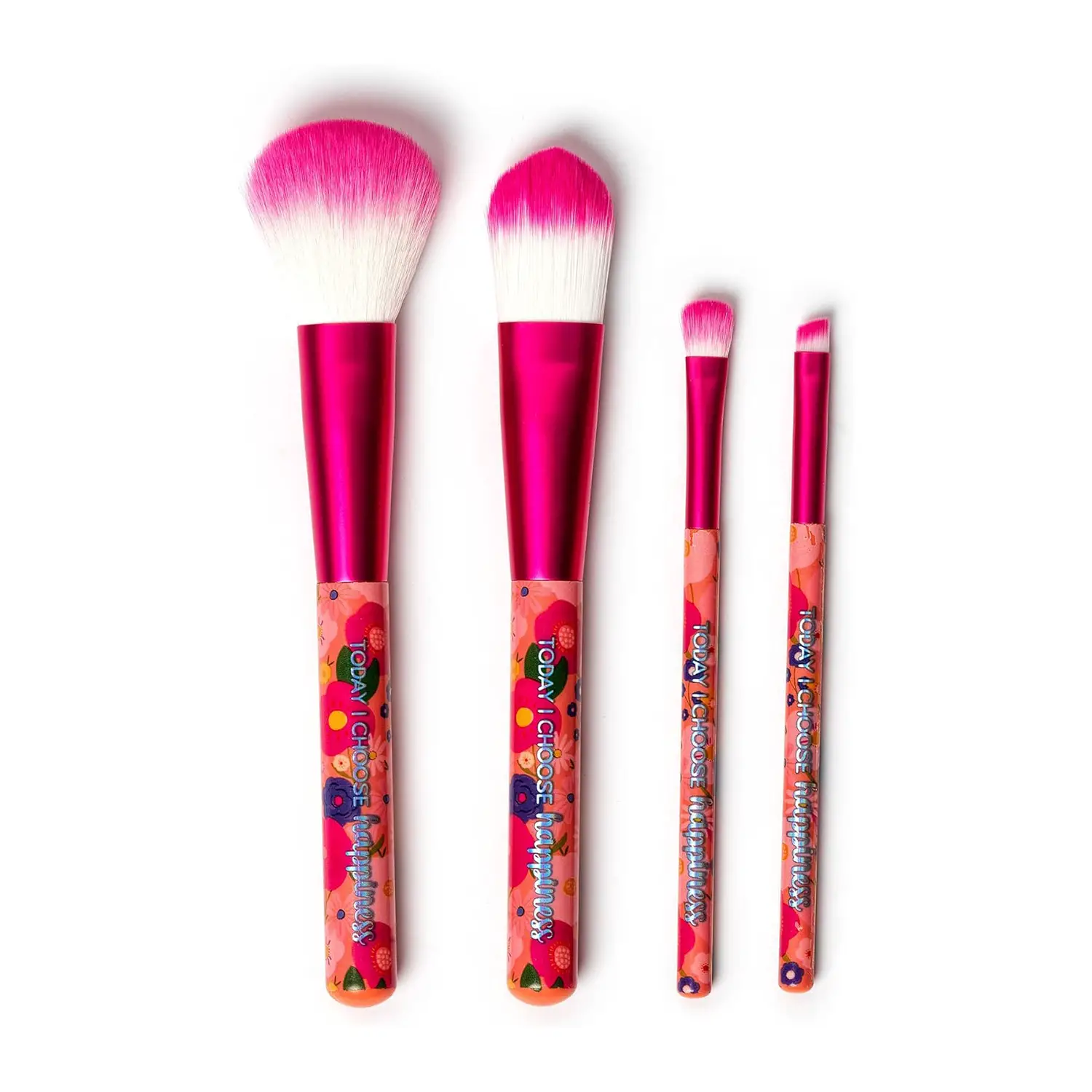 Legami - Set di 4 Pennelli per il Trucco, Oh My Glow! Tema Flowers - legami