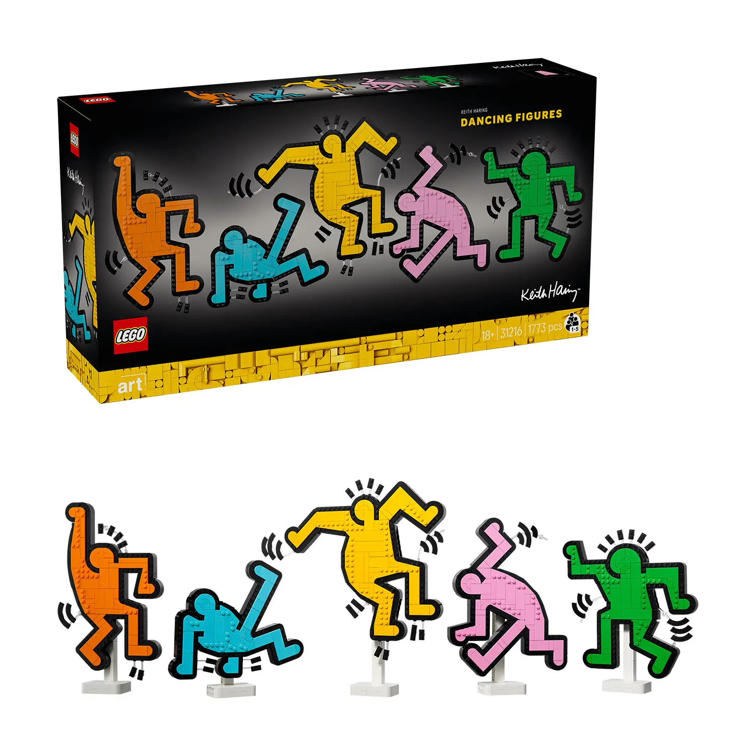 LEGO Art Keith Haring Figure Danzanti 31216 – 1773 Pezzi - lego