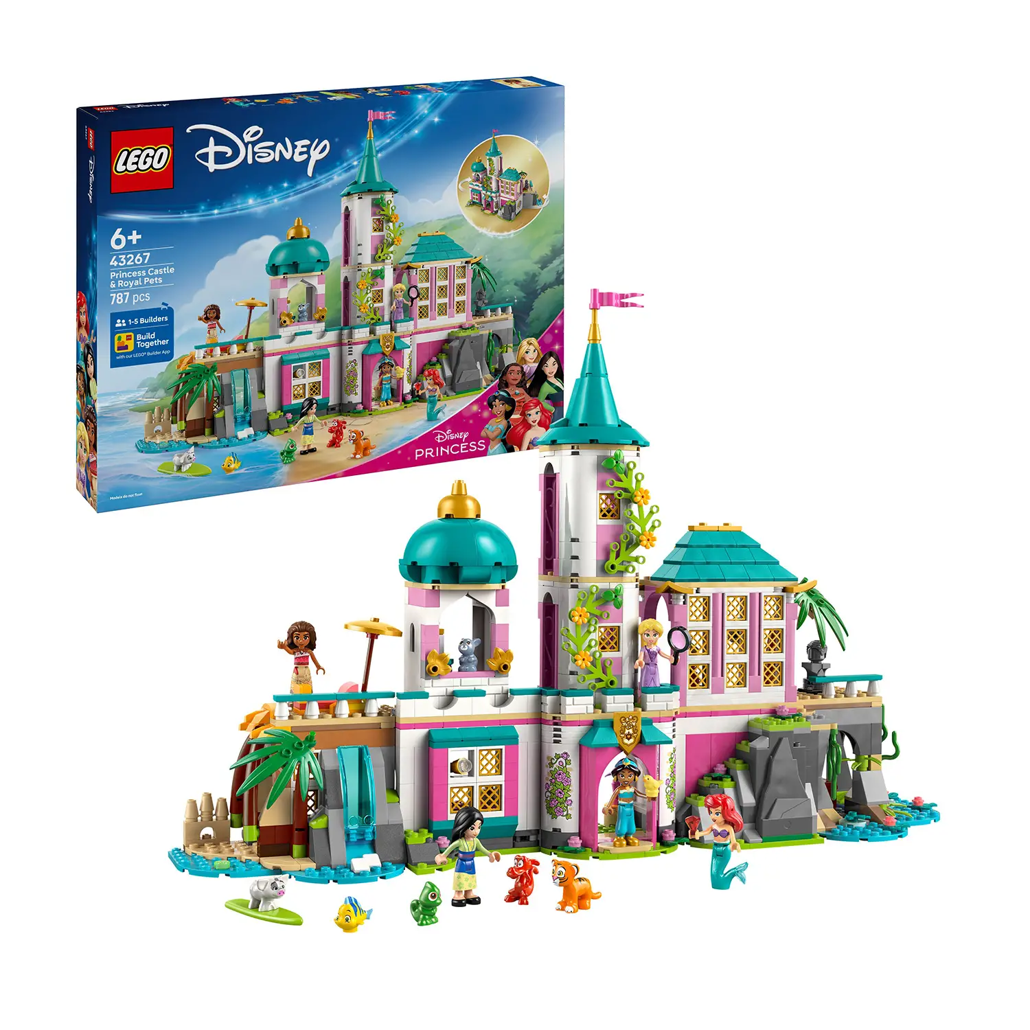 Lego Disney Princess Castello Principessa e Animali Reali 43267 - lego
