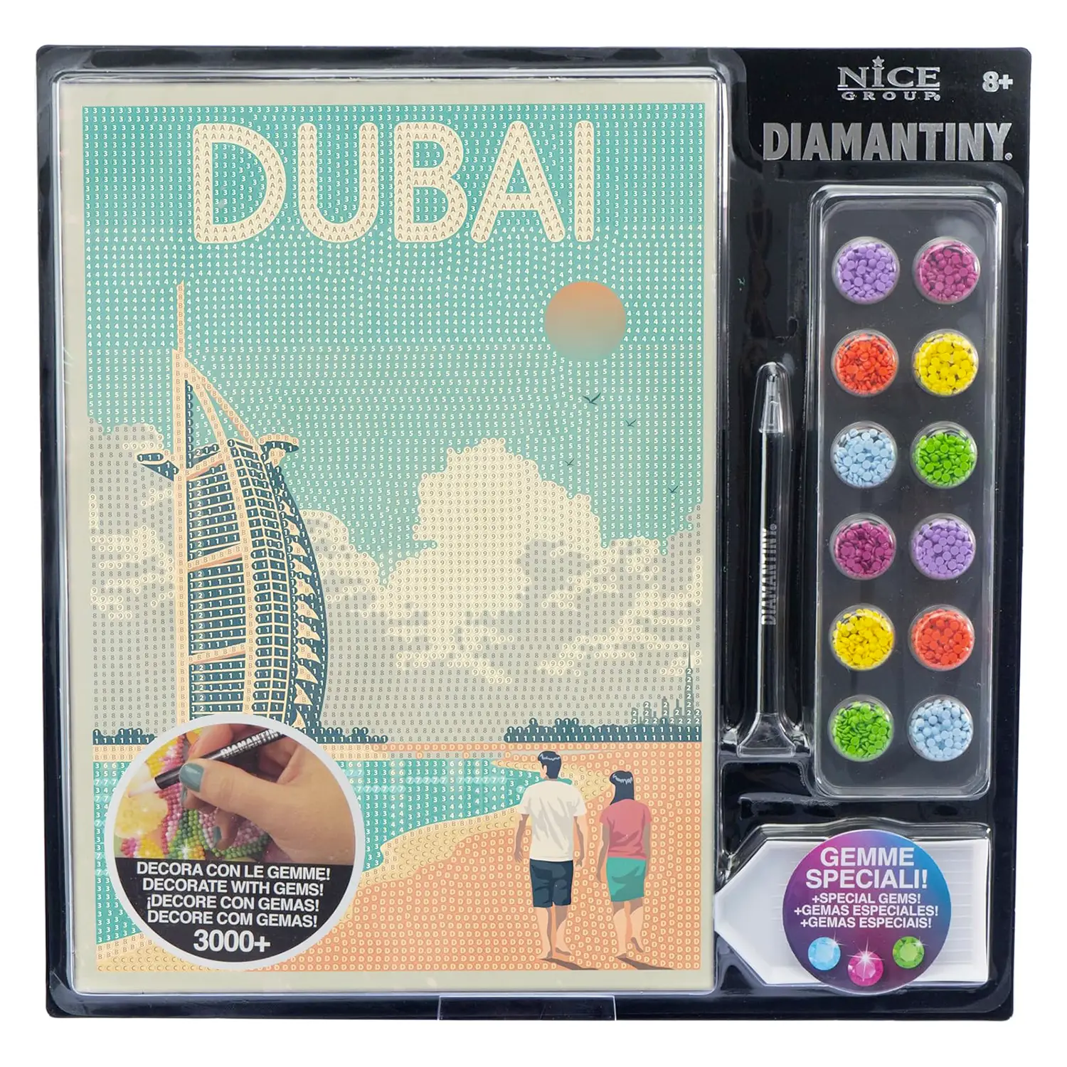Diamantiny Level Up Postcard Dubai - creatività
