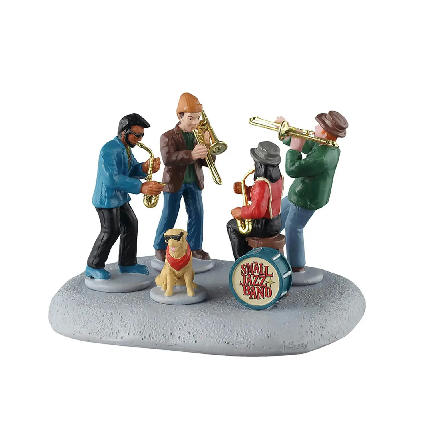 Lemax Small Jazz Band 2025 – Quartetto Jazz con Cagnolino - scene e villaggi