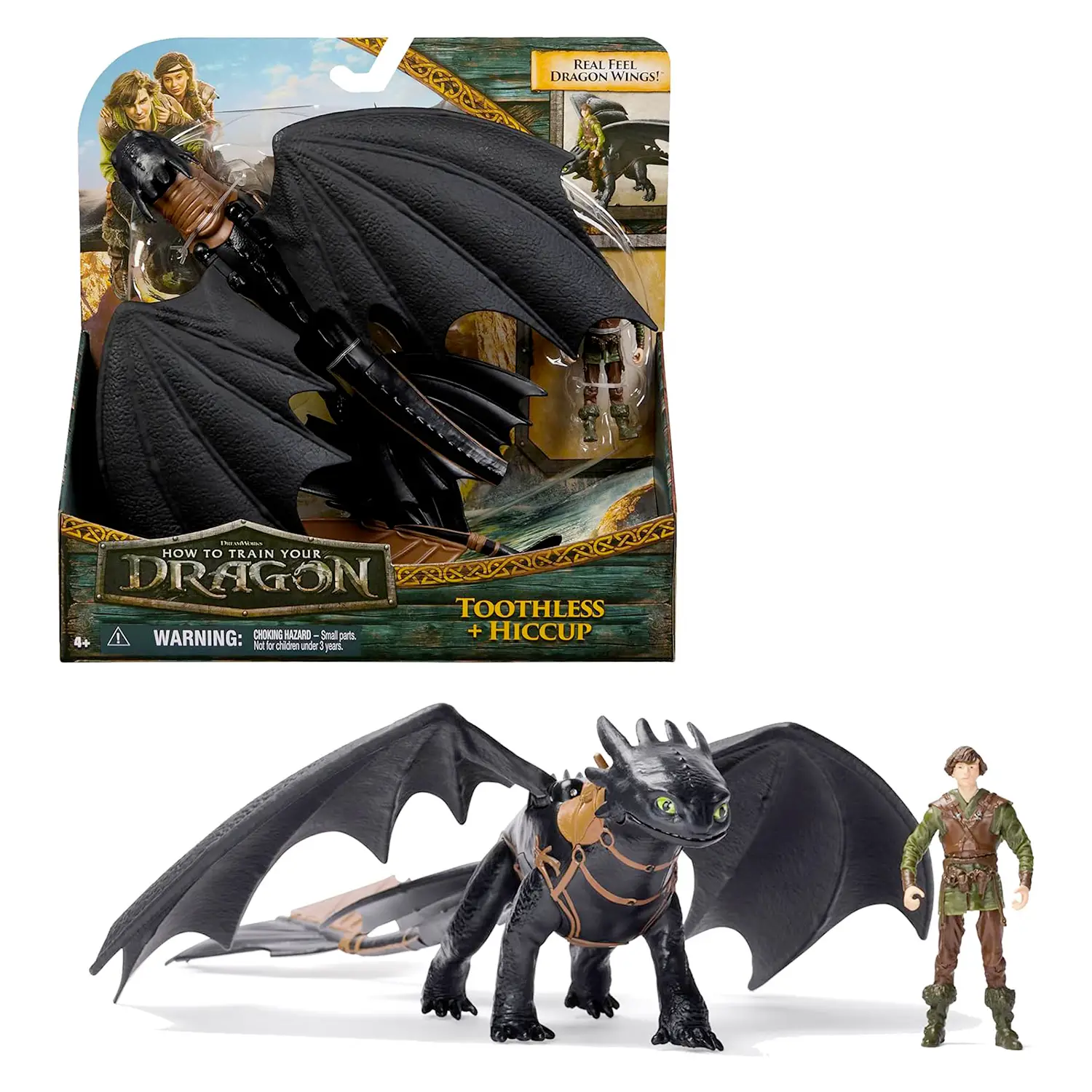 Sdentato & Hiccup Set Drago e Vichingo - action figures ed accessori