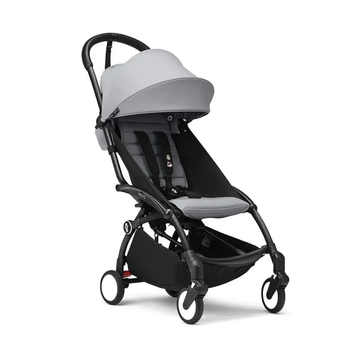 Stokke - Passeggino Yoyo3 Con Set Rivestimento 6+Stone Telaio - Black - passeggini compatti