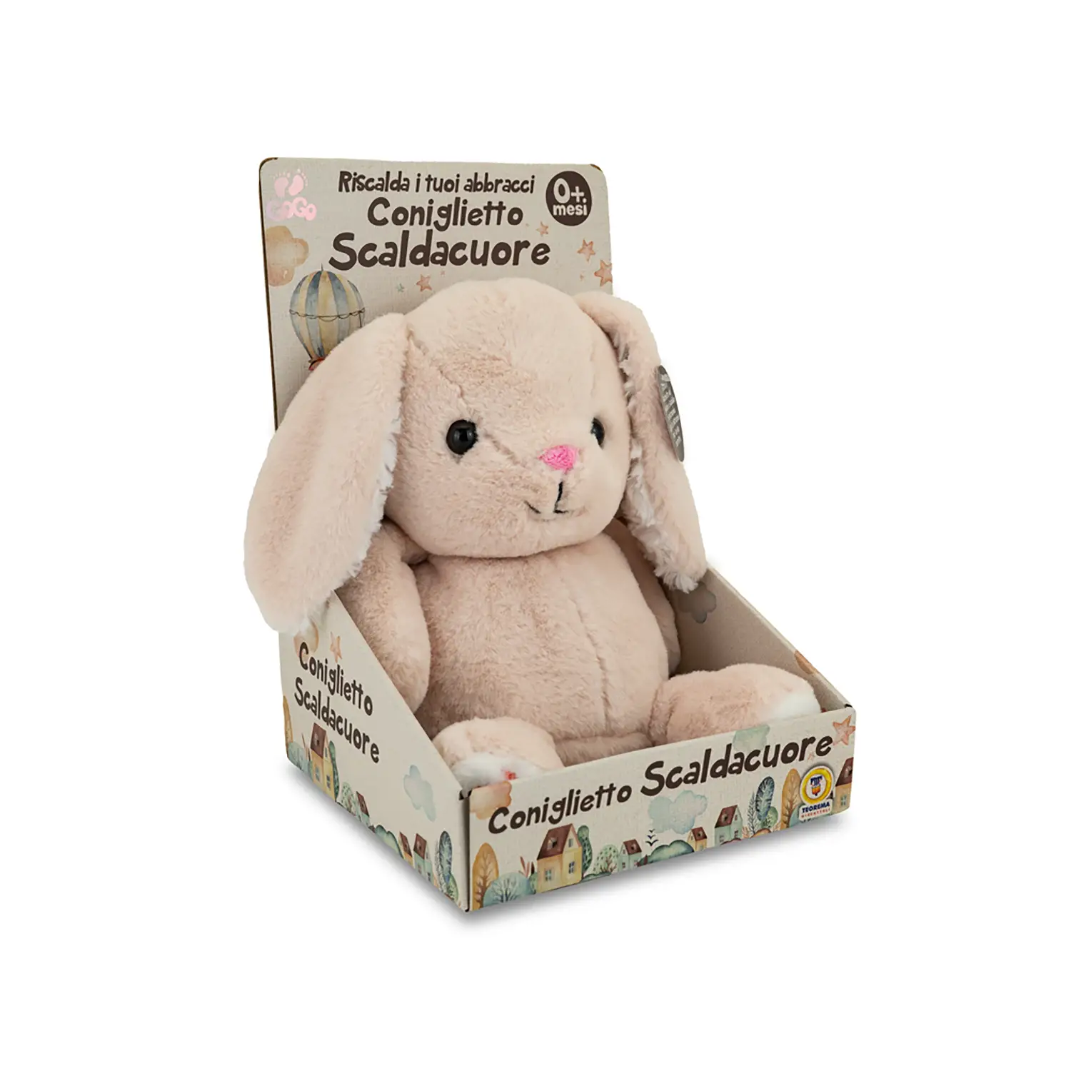 Coniglietto Scaldacuore 24cm - peluches 0/36 mesi