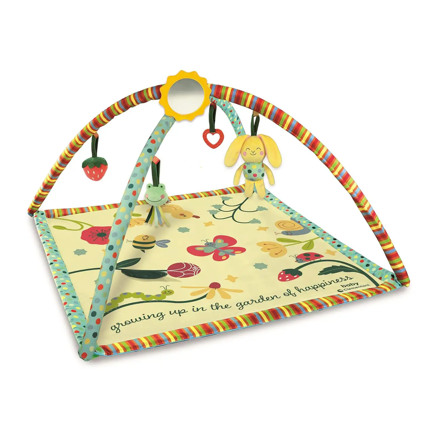 Baby Clementoni Happy Garden Activity Gym - Palestrina Neonato Multisensoriale - Primi giochi