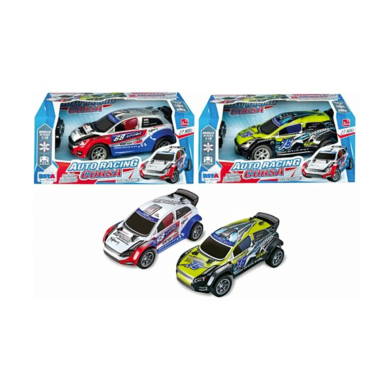 Auto Da Corsa Radiocomandata 7 Funzioni Colori Assortiti - radiocomandi