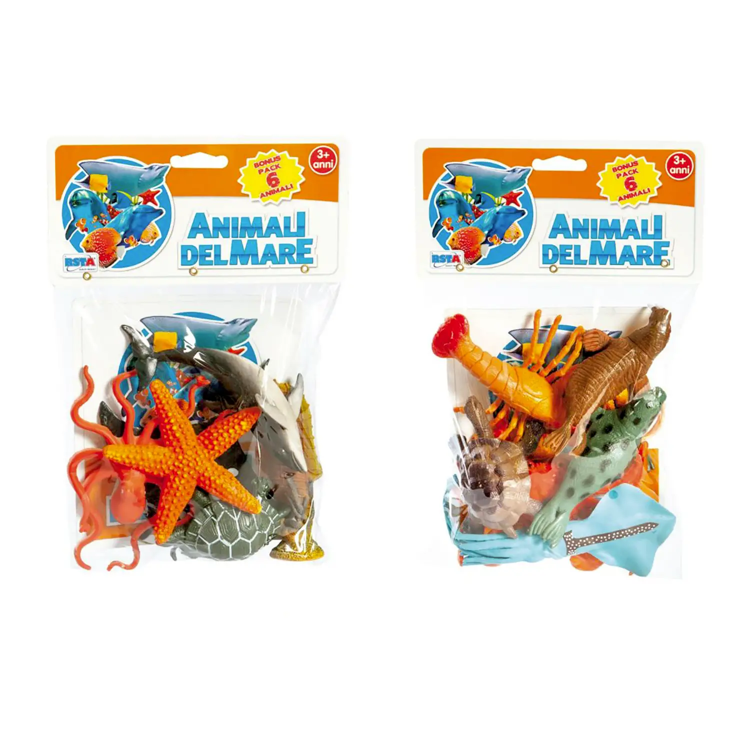 Animali Del Mare 6 Pezzi - Prime costruzioni soffici