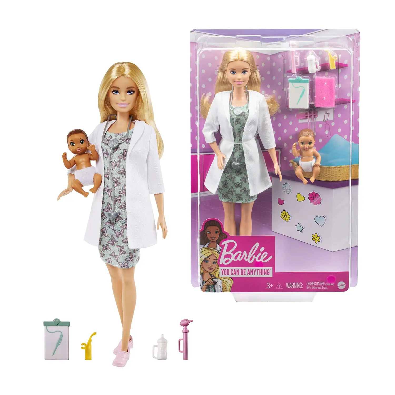 Barbie Playset Pediatra con Bambola e Neonata - collezionabili bambina