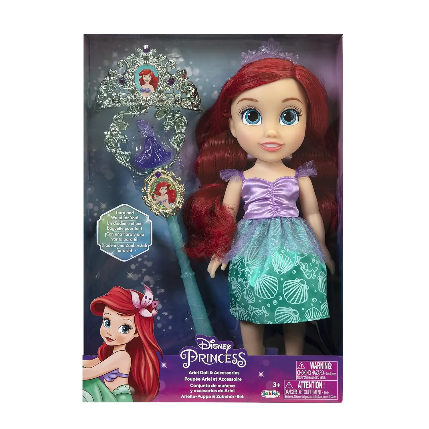 Disney Princess Ariel 38 Cm con Accessori - collezionabili bambina