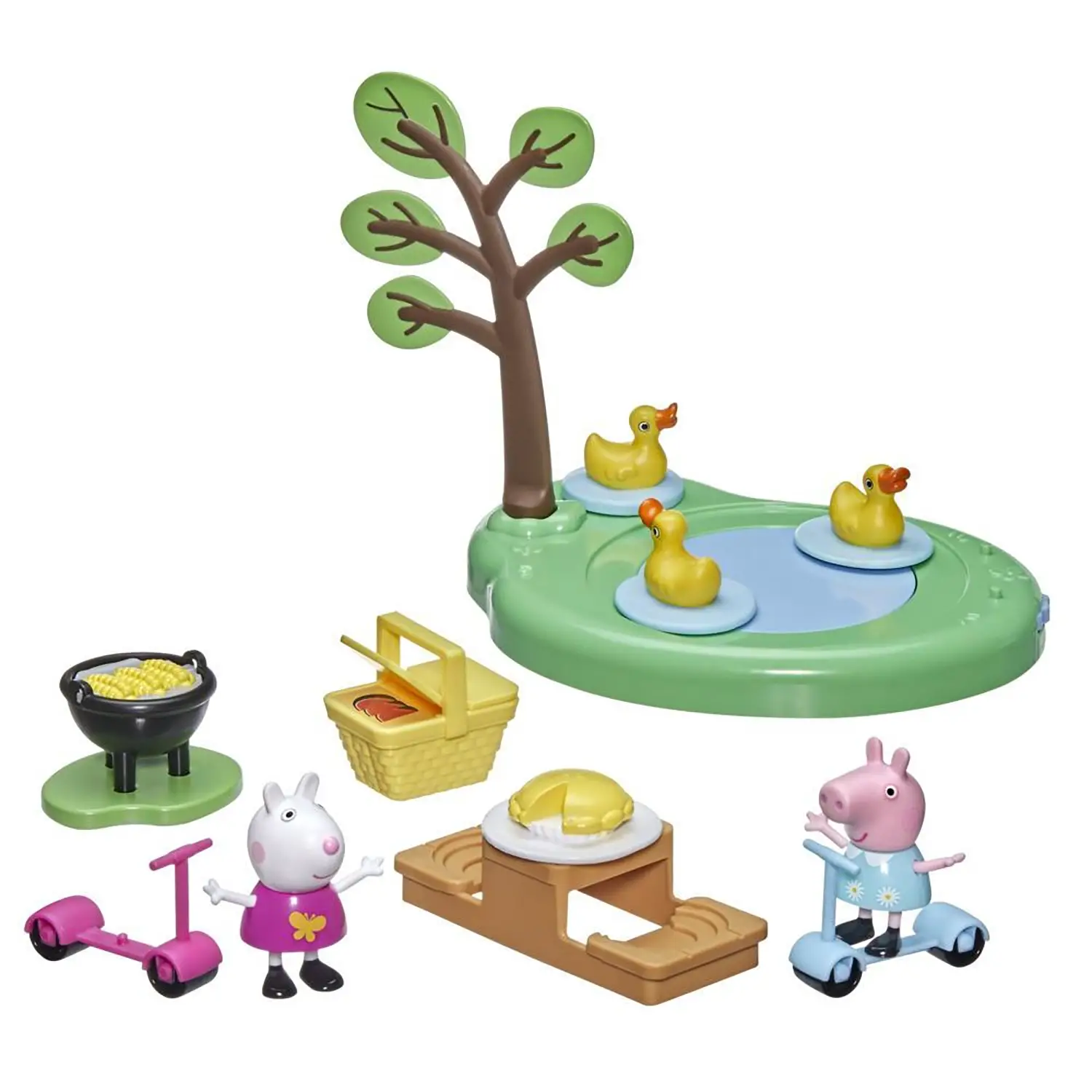 Peppa Pig Playset Il Picnic di Peppa con 10 Pezzi Accessori - play set