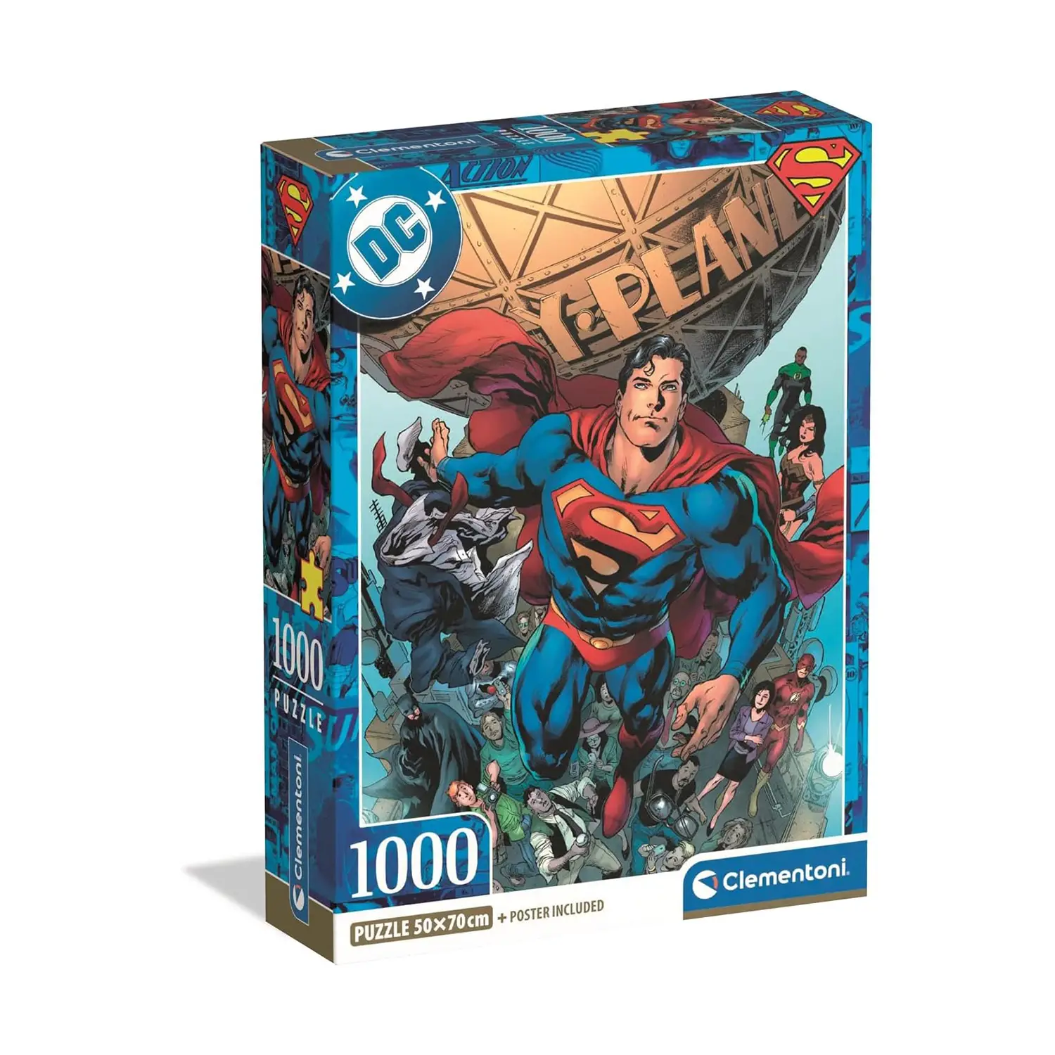 Puzzle 1000 Pezzi Superman Compact 1 - Puzzle in cartone