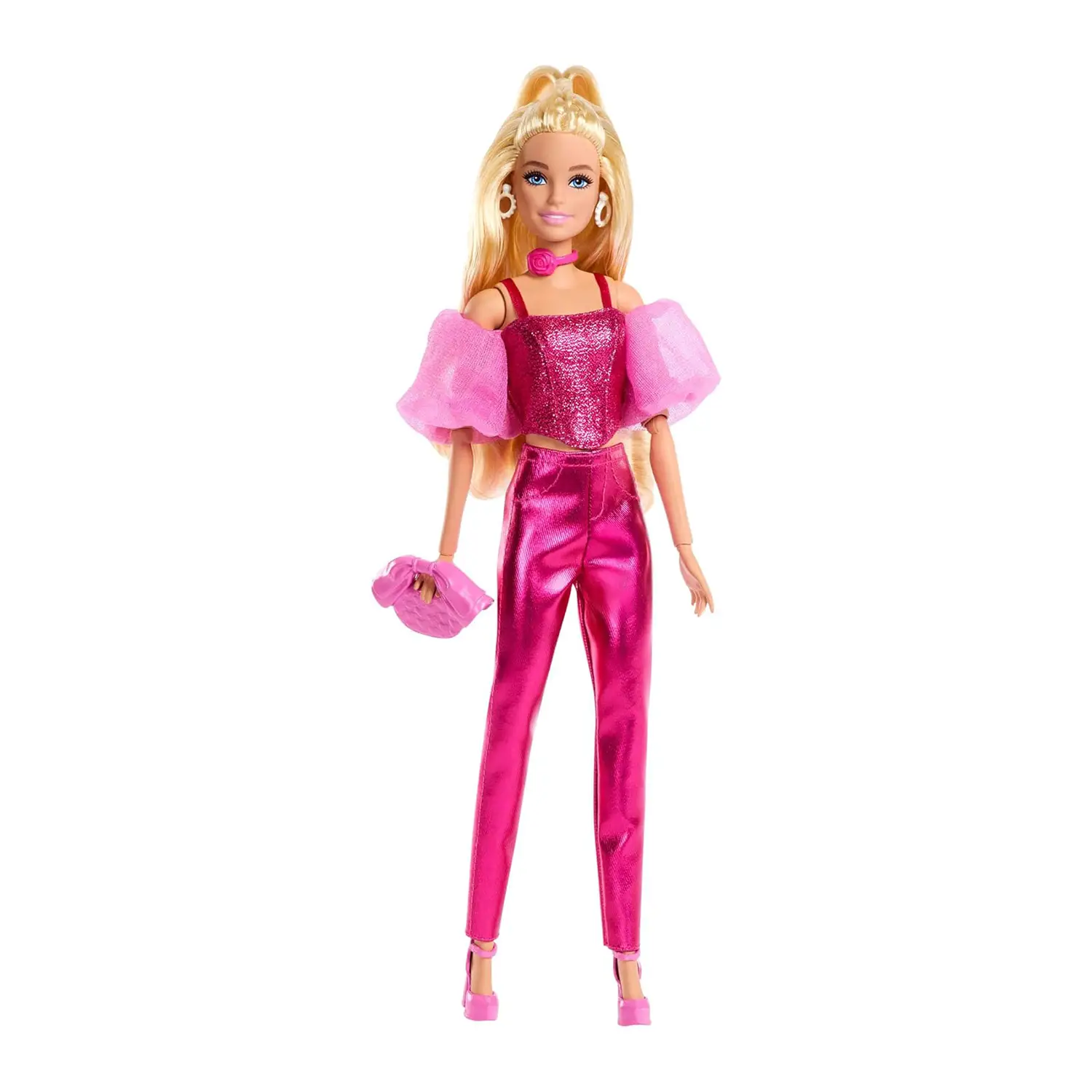 Barbie Deluxe Style n.5 Rosa Metallizzato con Accessori - collezionabili bambina