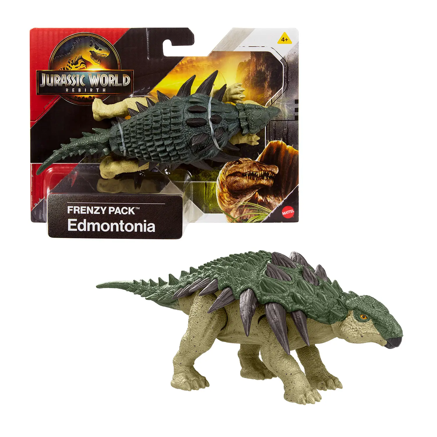 Jurassic World Rebirth Edmontonia Frenzy Pack 15 cm - action figures ed accessori