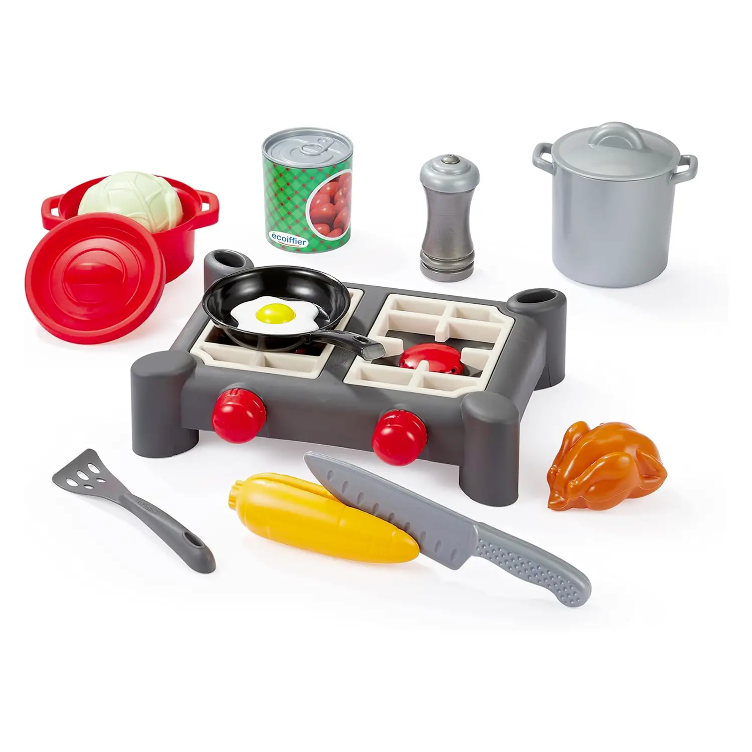Set Fornello Giocattolo con Accessori da Cucina - Costruzioni in plastica