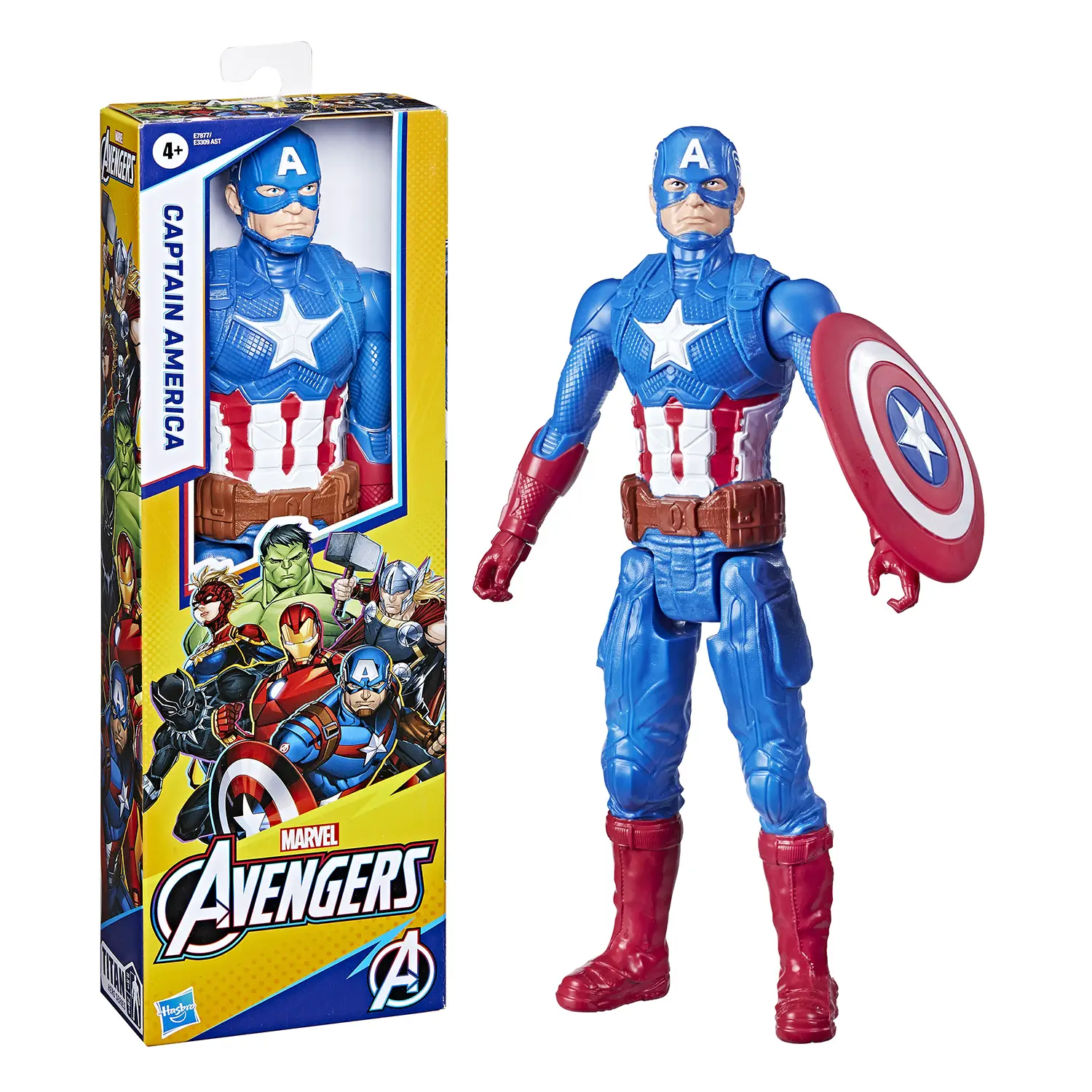 Avengers Titan Hero Captain America Action Figure 30 cm Marvel - action figures ed accessori