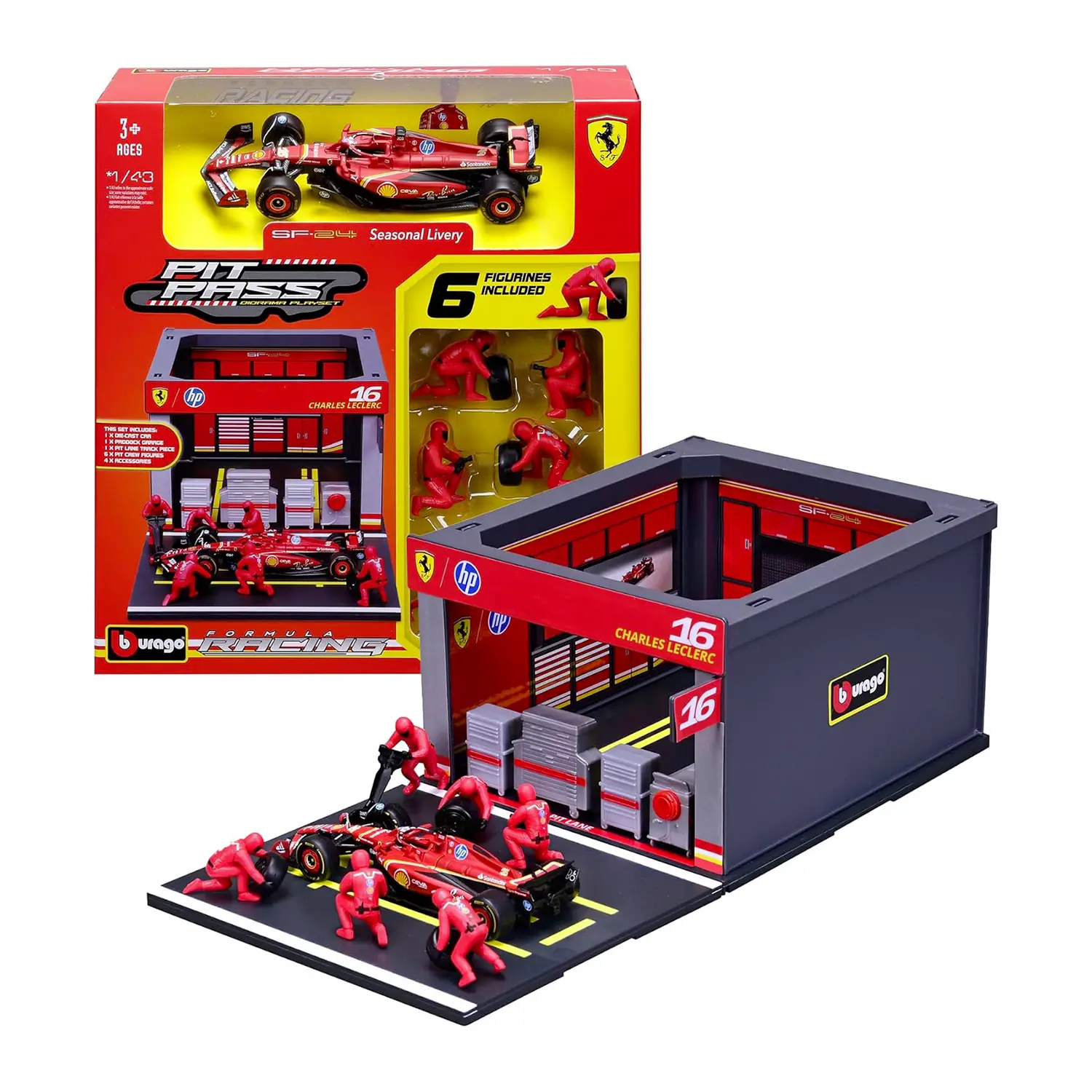 Pit Stop 1:43 F1 Ferrari Sf-24 #16 Leclerc - diecast