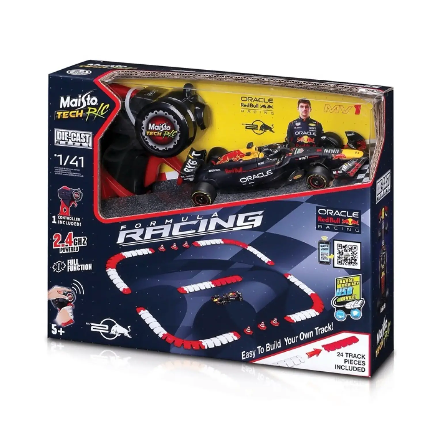 Auto 1:41 Formula Racing Redbull RB20 Con Tracciato Radiocomandata - Veicoli, garage e piste