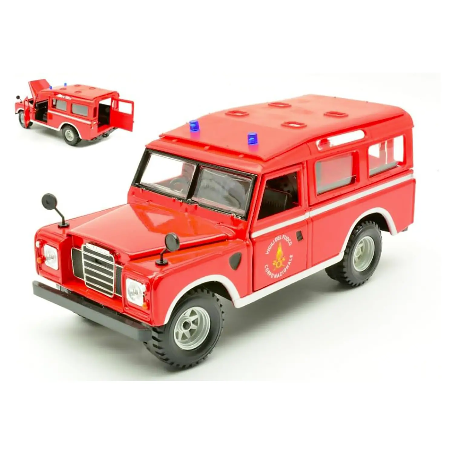 Auto 1:24 Vigili Del Fuoco Land Rover Series II - modellini
