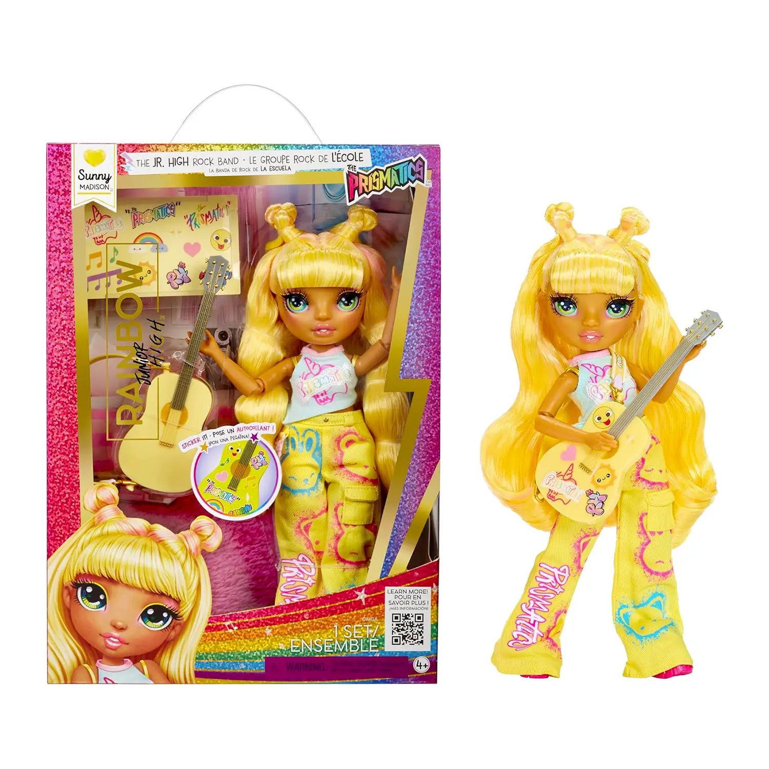 Rainbow High Jr High Rockband Fashion Dolls - Sunny - collezionabili bambina